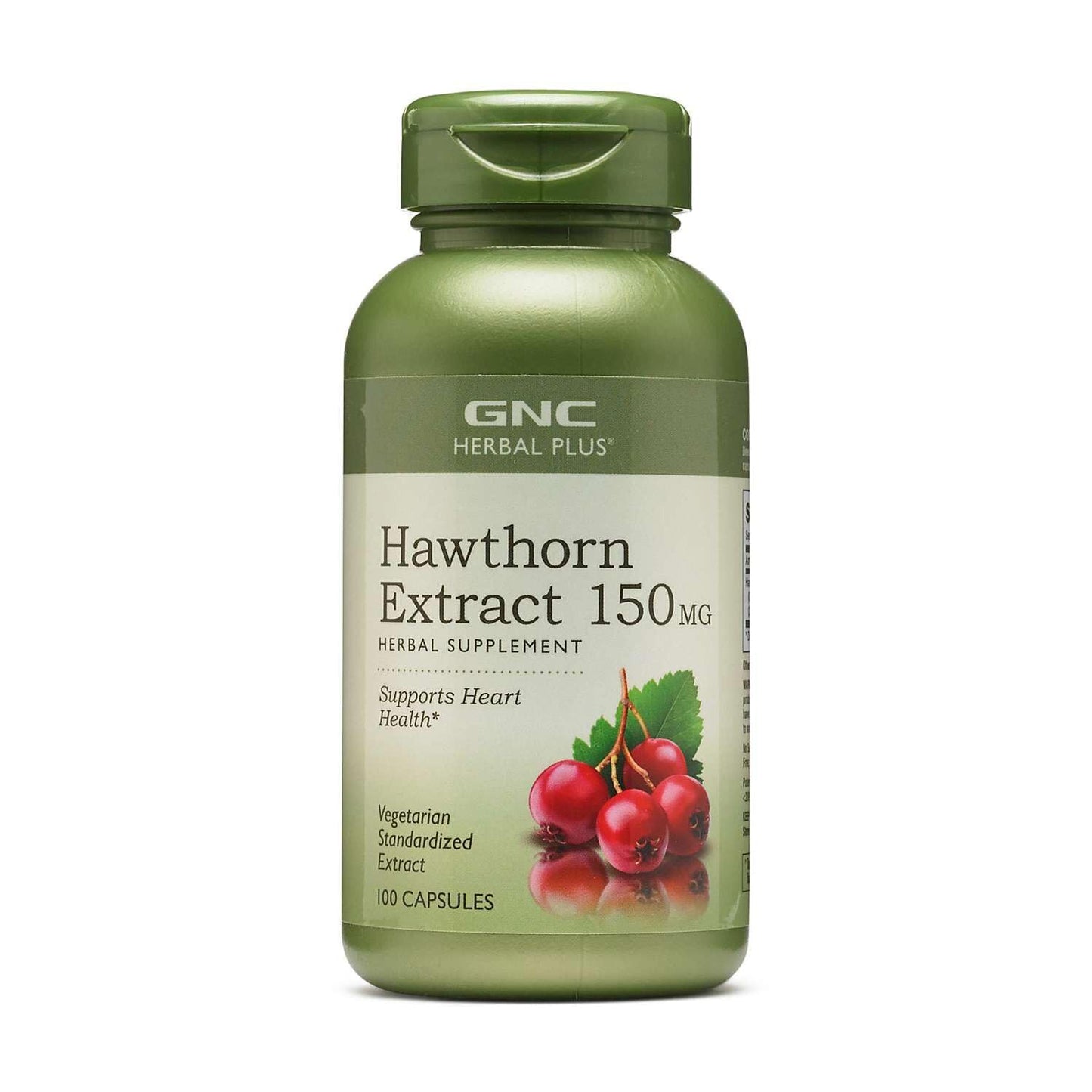 GNC Herbal Plus Hawthorn Extract 150mg Capsules 100 Count