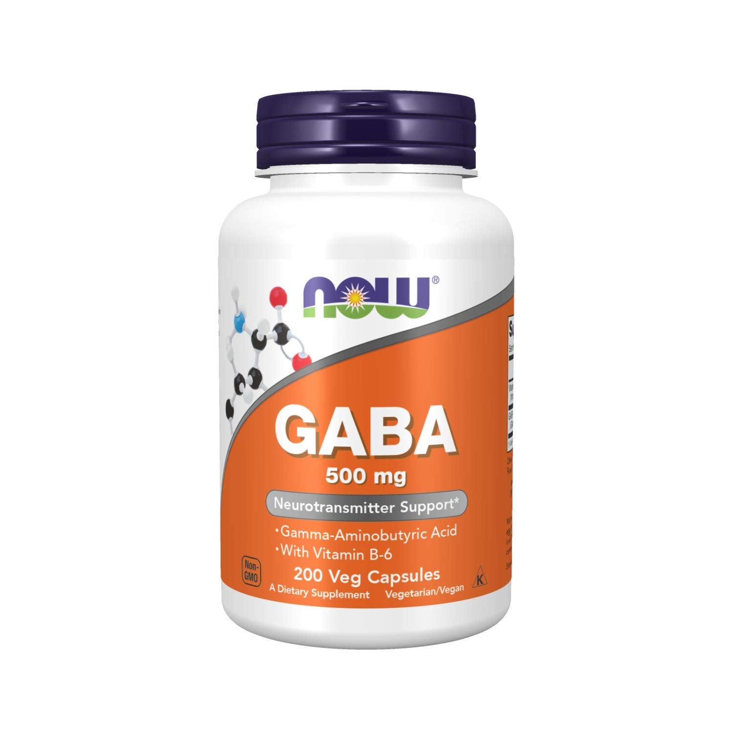 NOW Foods GABA 500 mg Capsules 400 Capsules