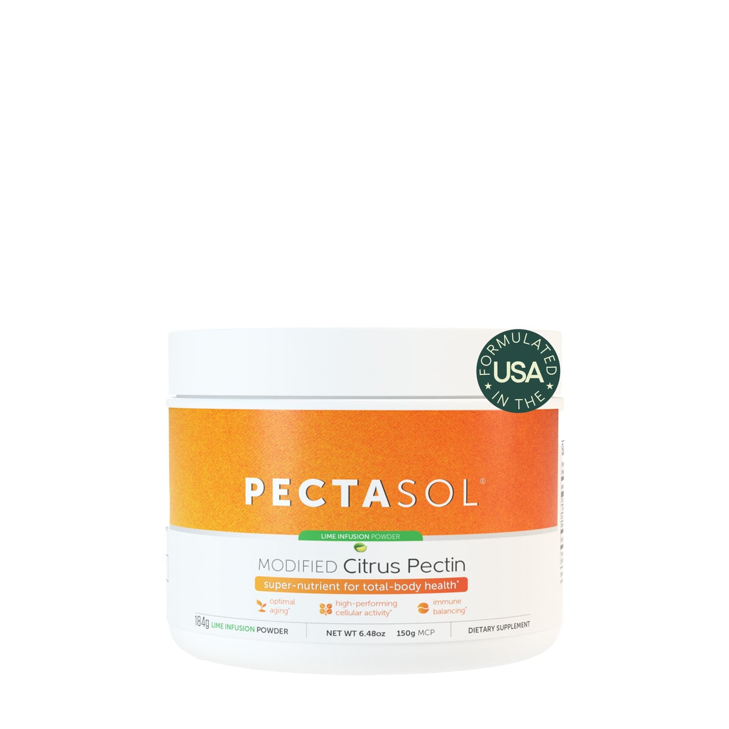 EcoNugenics PectaSol Modified Citrus Pectin Powder - 6.48 Ounce