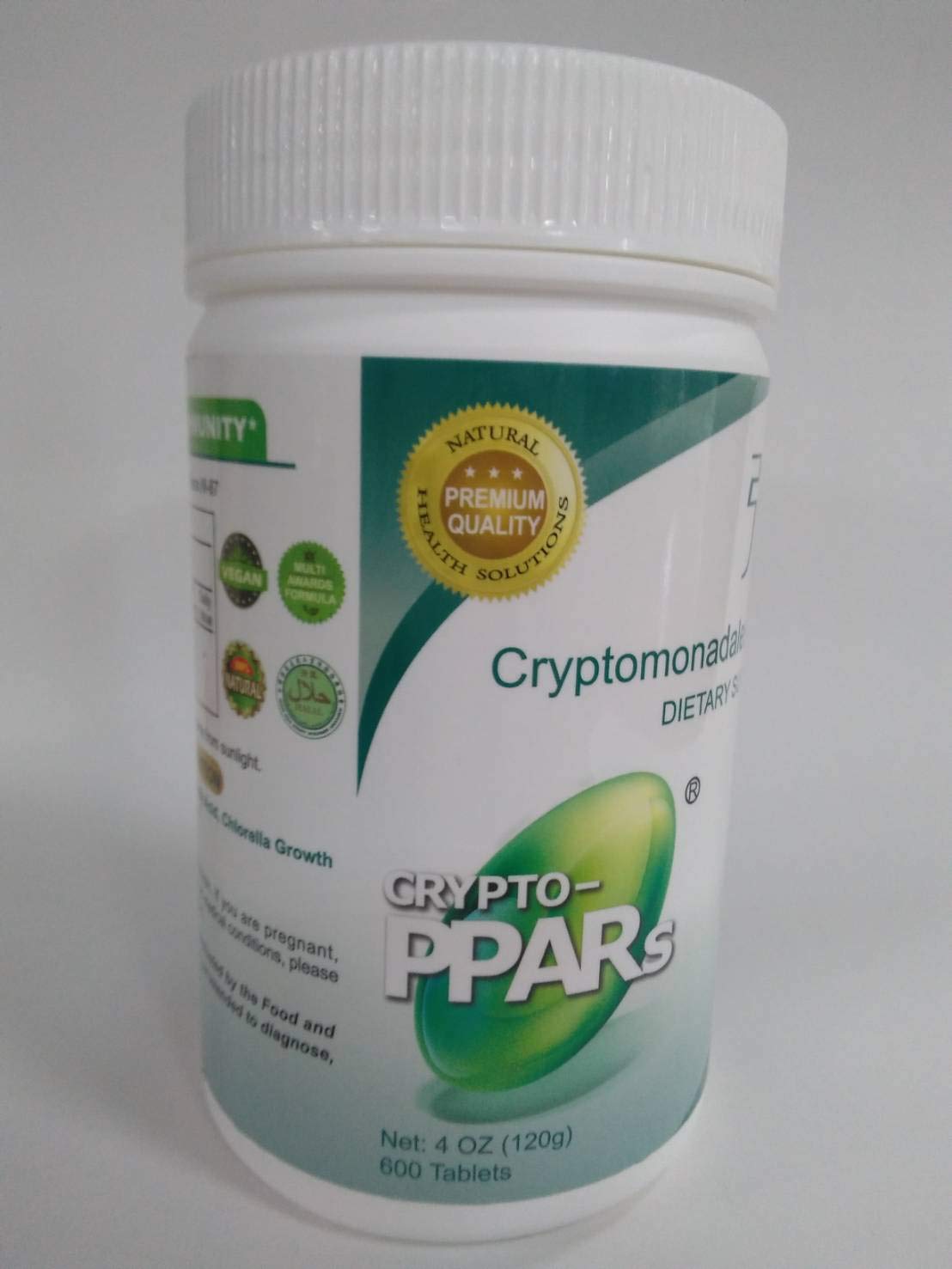 Crypto-PPARs Cryptomonadales Organic Raw Spirulina Chlorella 600 Tablets