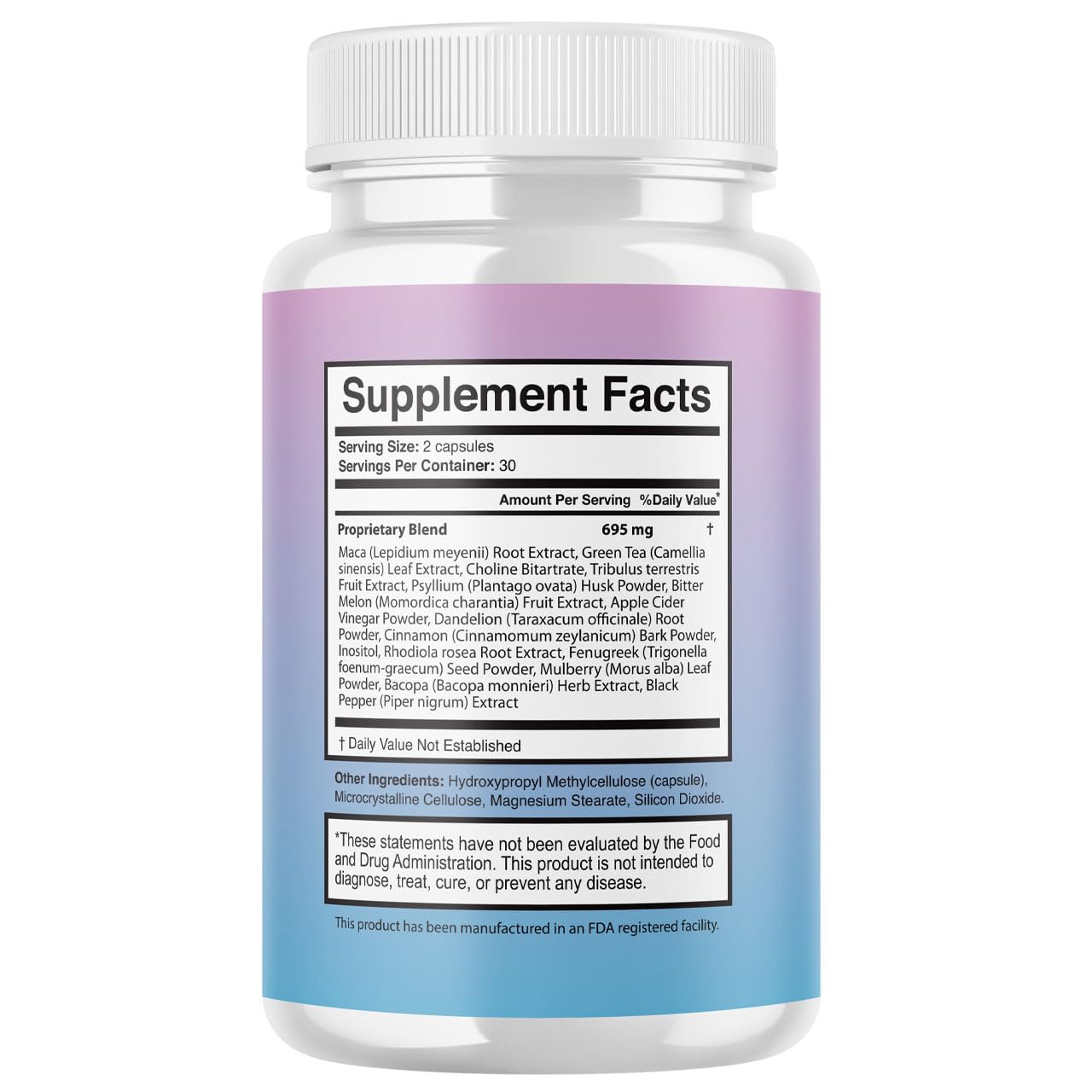 Valdivia Memyts Natural Daily Supplement with B Vitamins and Herbal Extracts Capsules, 60 Count