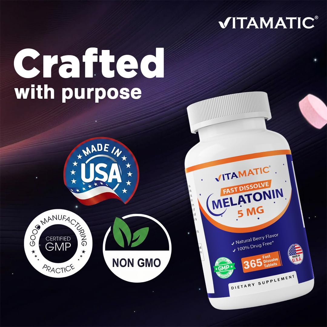 Vitamatic Melatonin 5 mg Tablets, 700 Count