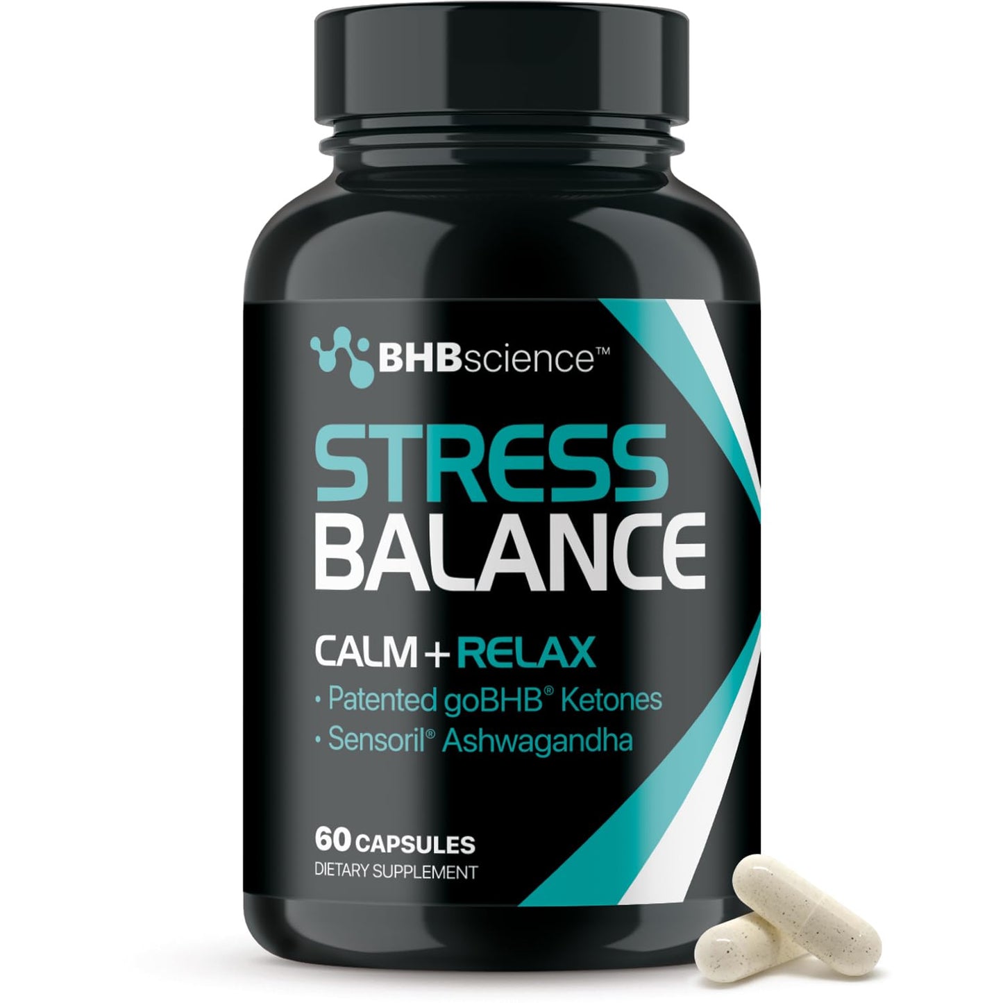 Real Ketones Calming Cortisol Supplement Capsule 60 Count