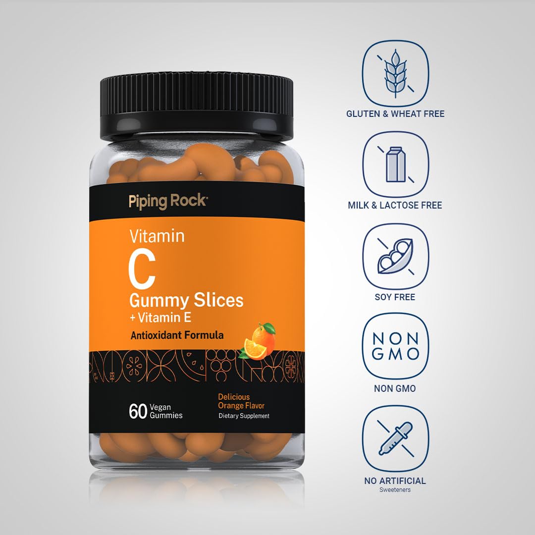 Piping Rock Vitamin C Gummies 60 Count
