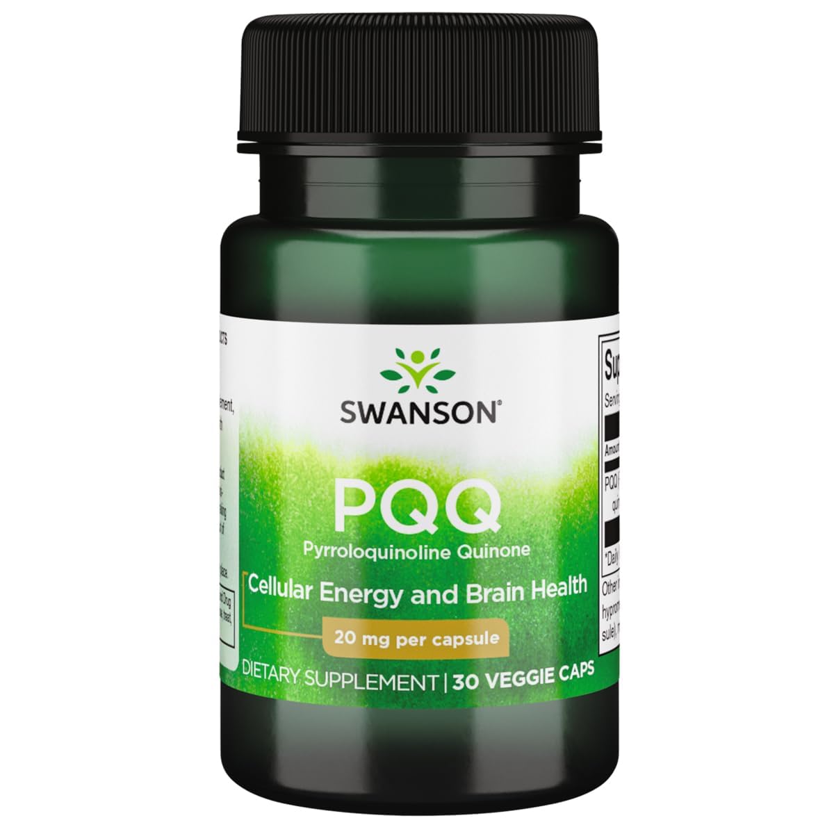 Swanson Pqq Pyrroloquinoline Quinone 20 Milligrams Vegan Capsules, 30 Count