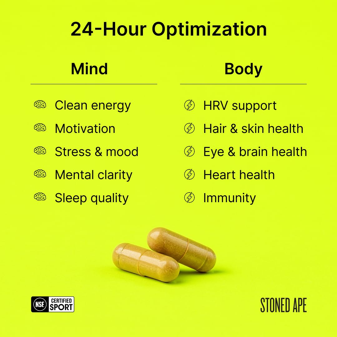 Stoned Ape Nootropack Brain Health Capsules 180 Count