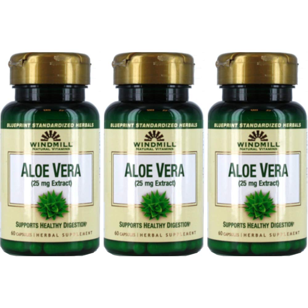 Windmill Aloe Vera (25mg Extract) Capsules 180