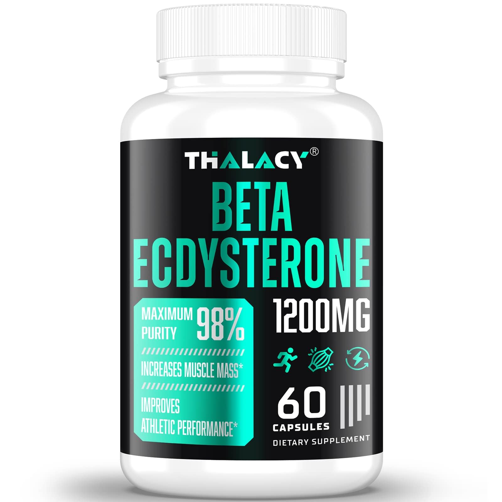 Thalacy Beta Ecdysterone Supplement Capsules, 60 Count