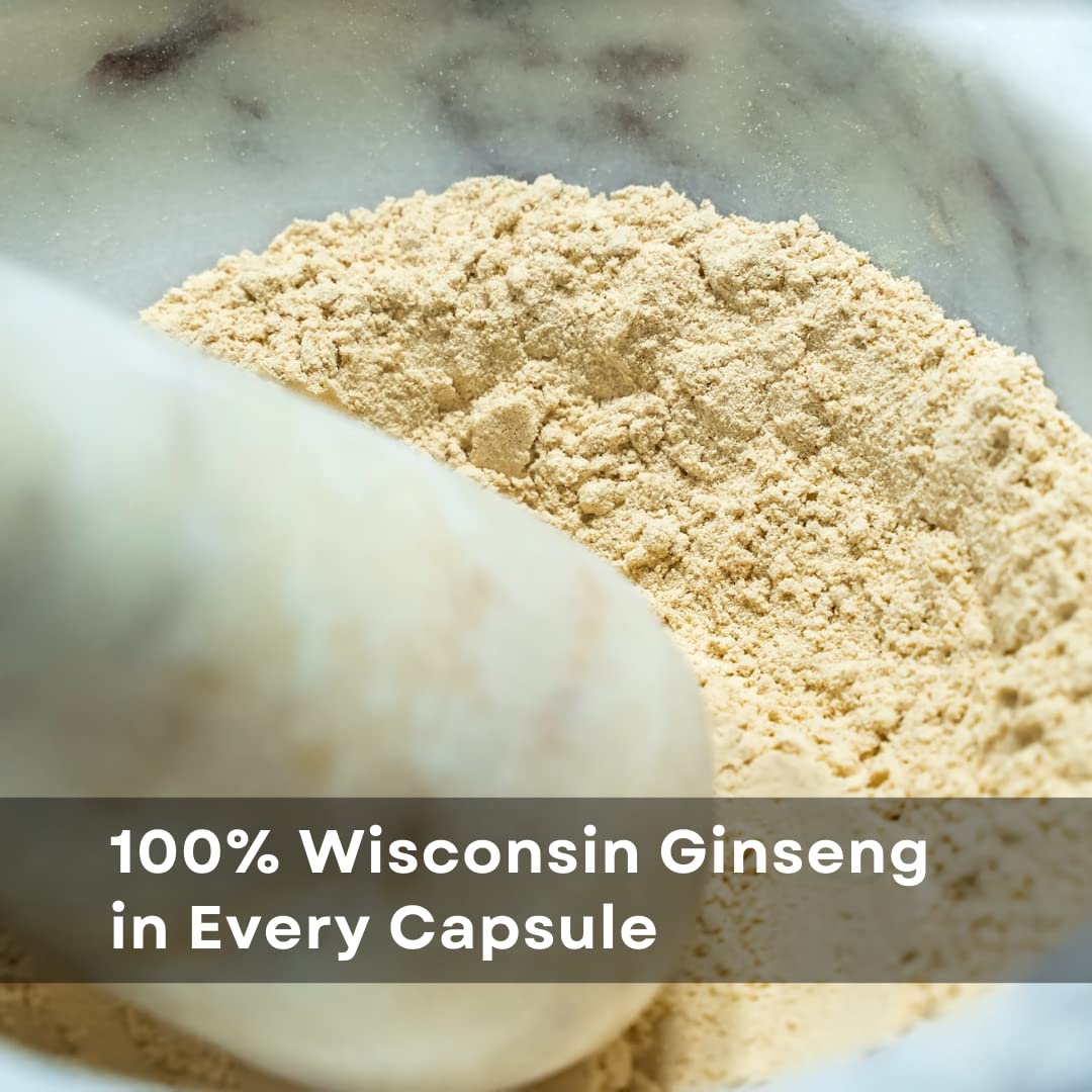 Baumann Ginseng USA Wisconsin Ginseng Capsules, 130 Capsules