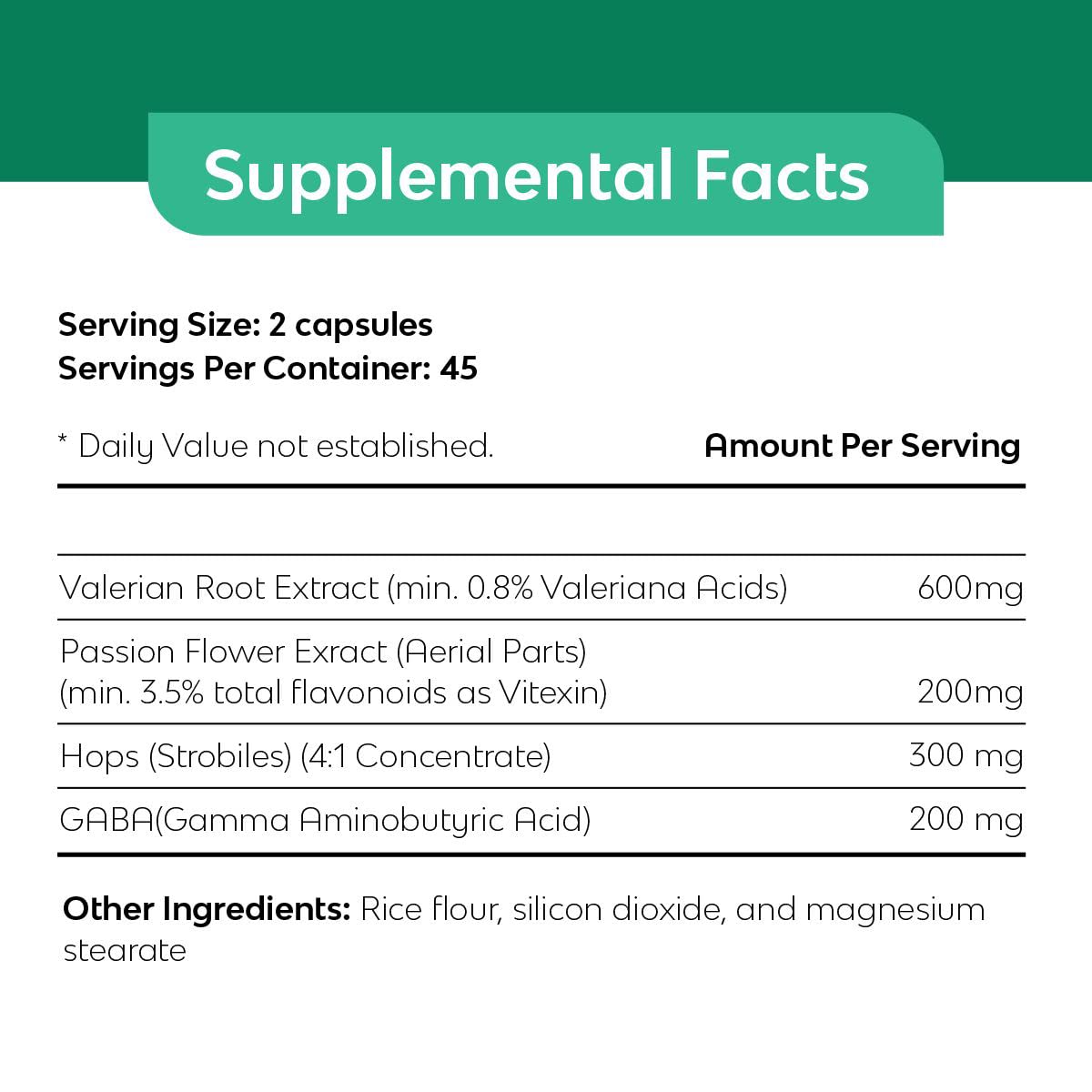 Best in Nature SleepBest - Night Time Herbs, Sleep Support Supplement Capsule, 90 Capsules