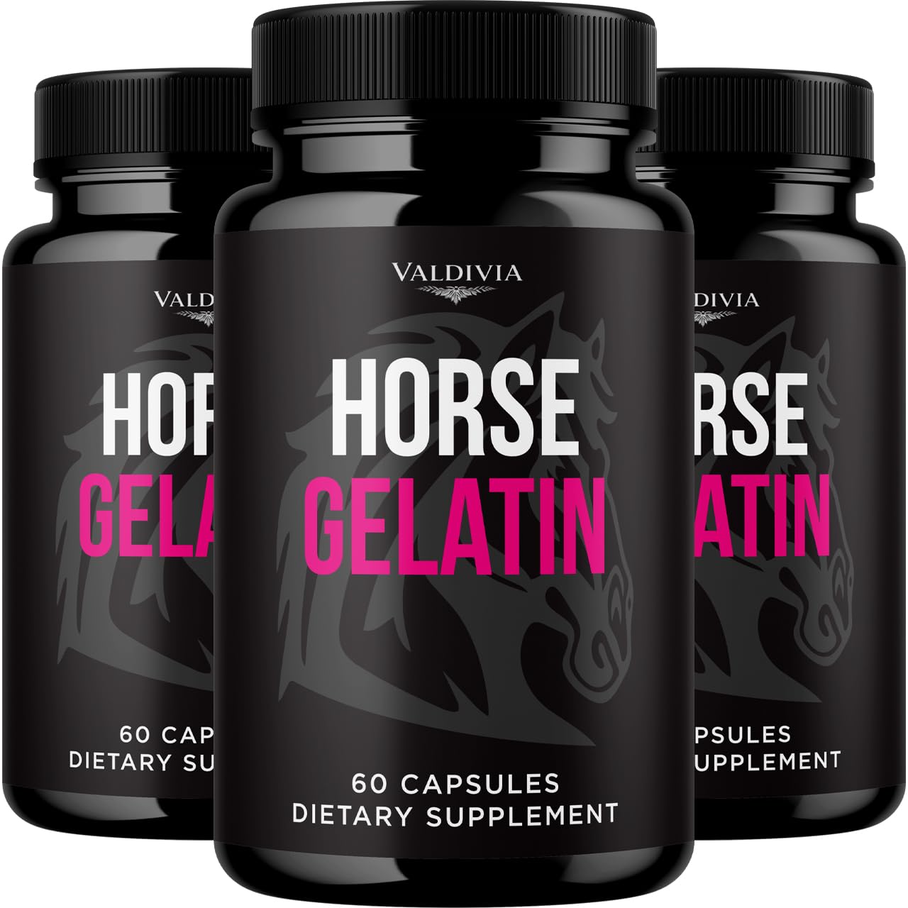 Valdivia Horse Gelatin Capsules 180 Capsules
