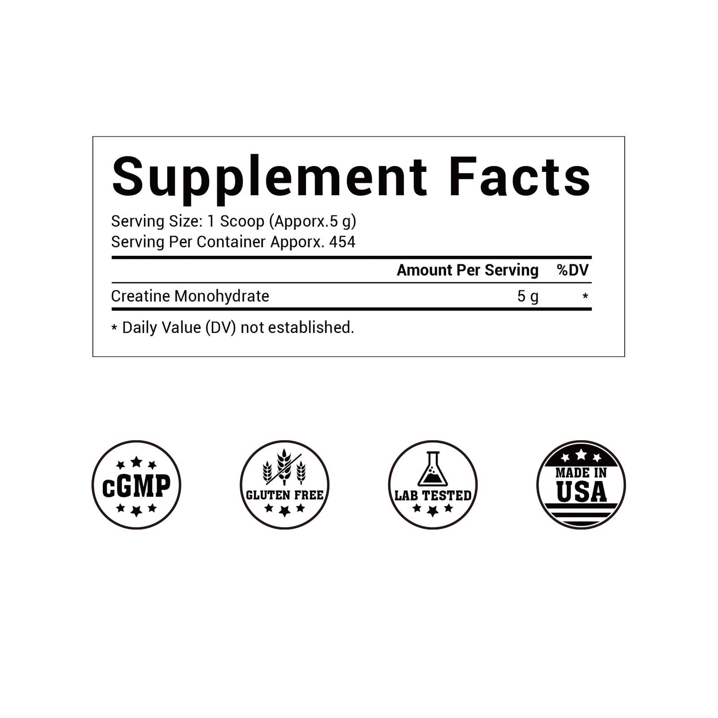 Luckycare Creatine Monohydrate Powder 80