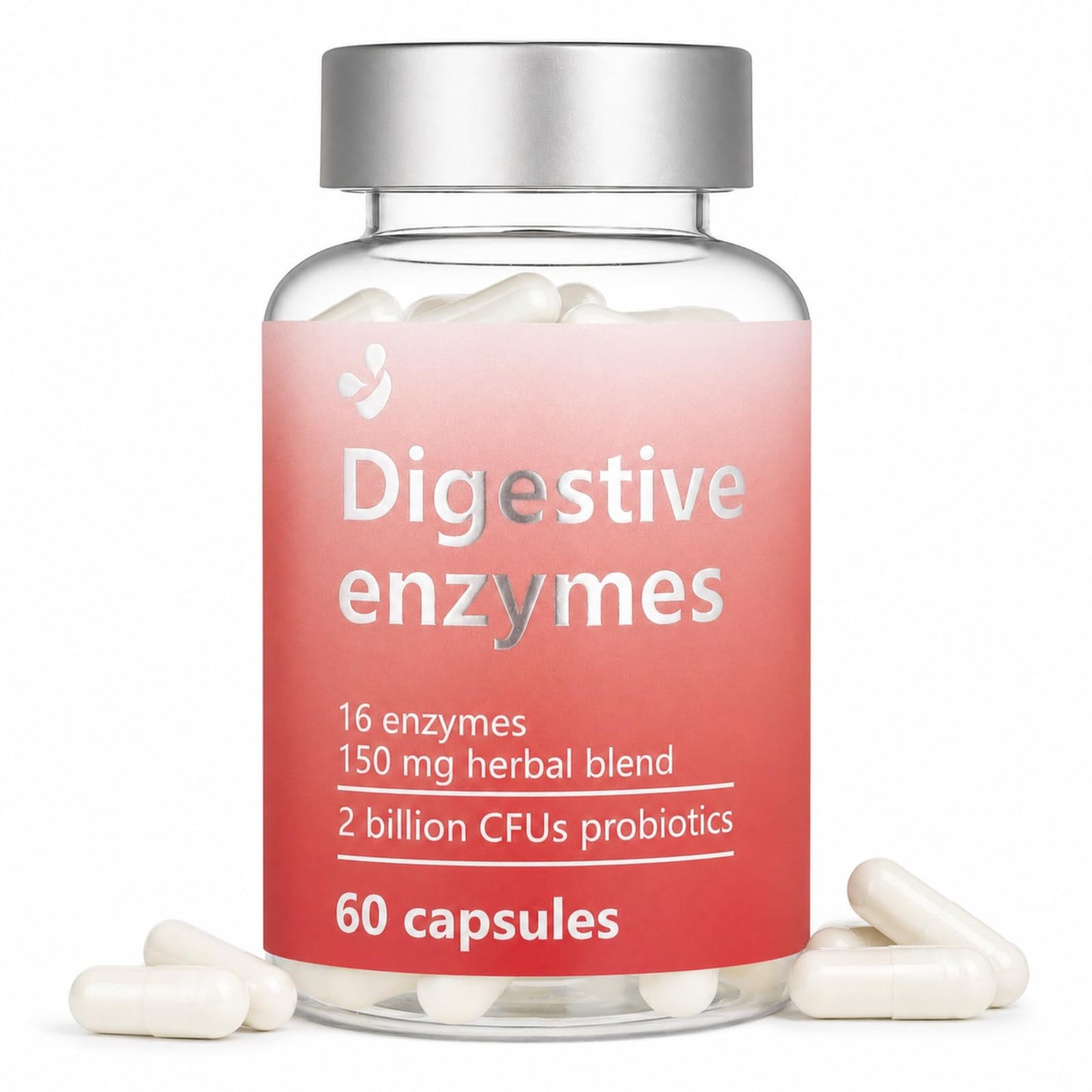LOUDSAY Digestive Enzymes Supplement with Probiotics Capsule, 60 Count