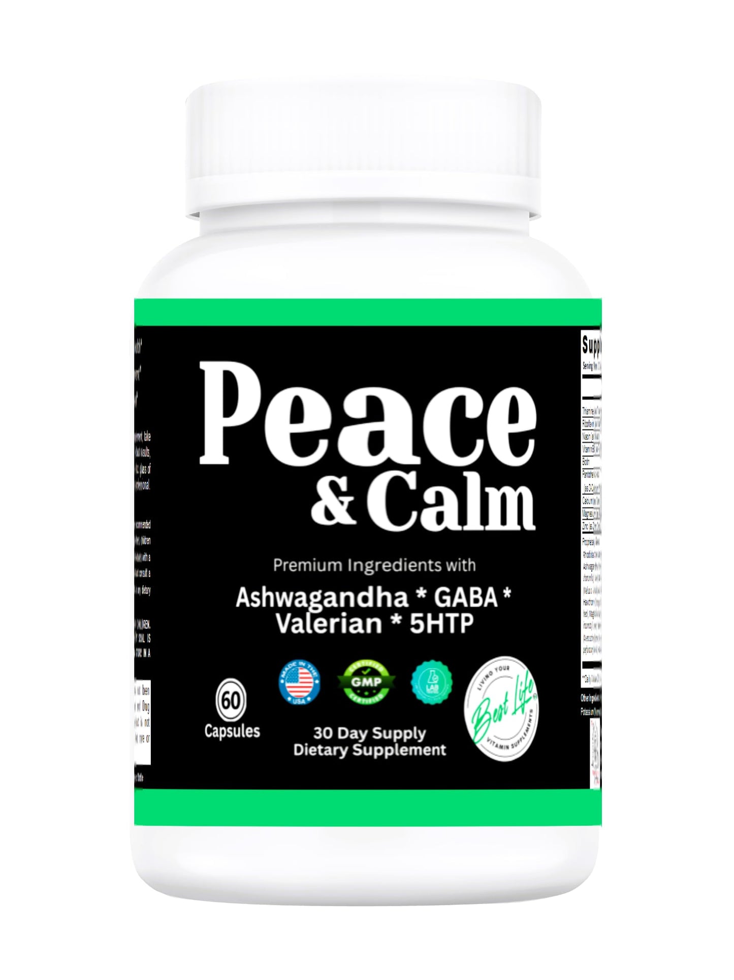 THIS LITTLE HOUSE OF MINE Peace and Calm Stress Support Supplement Tablet, 60 Count