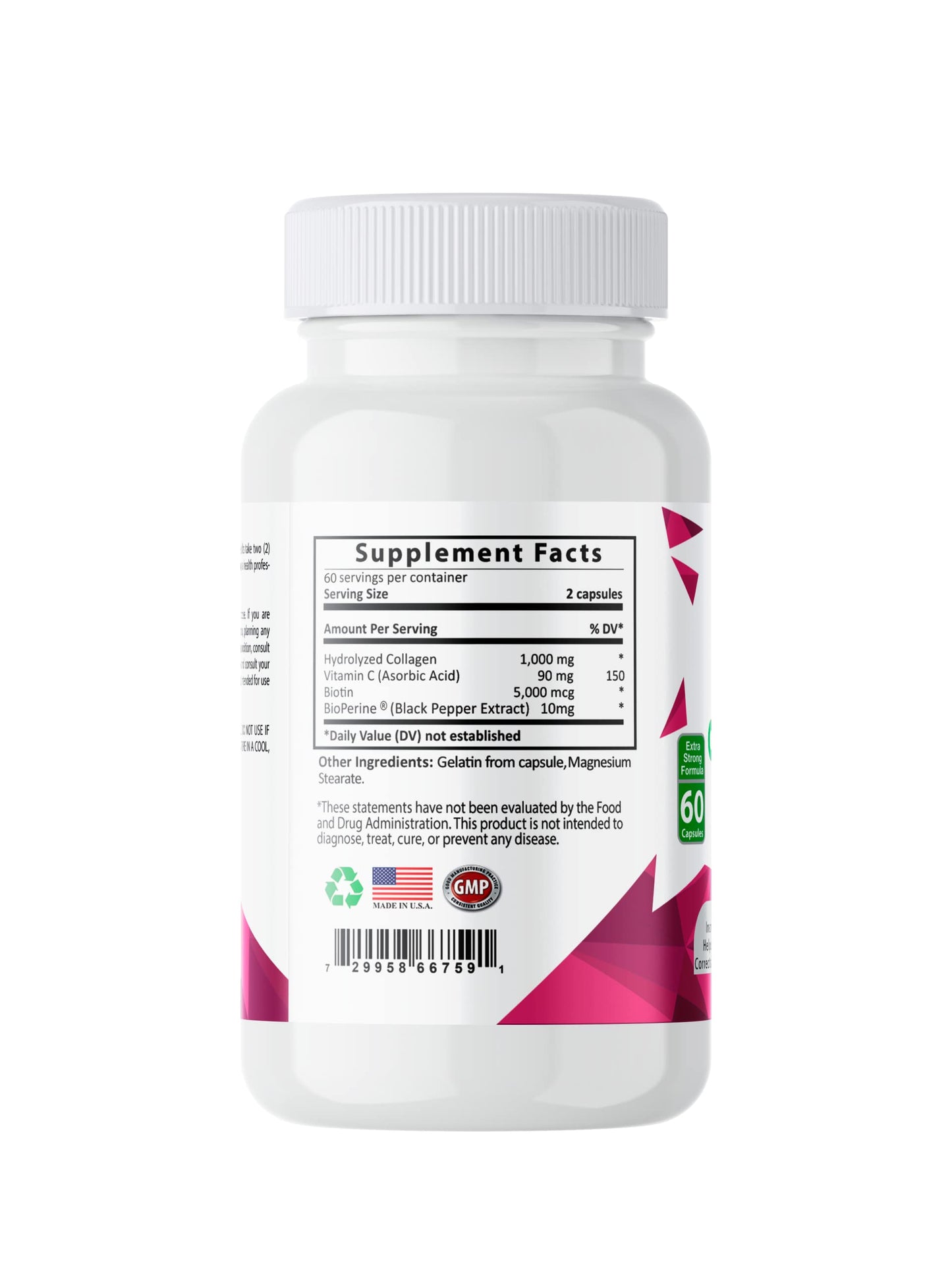 Sundhed Natural Max Collagen Plus C Capsules, 1 Count