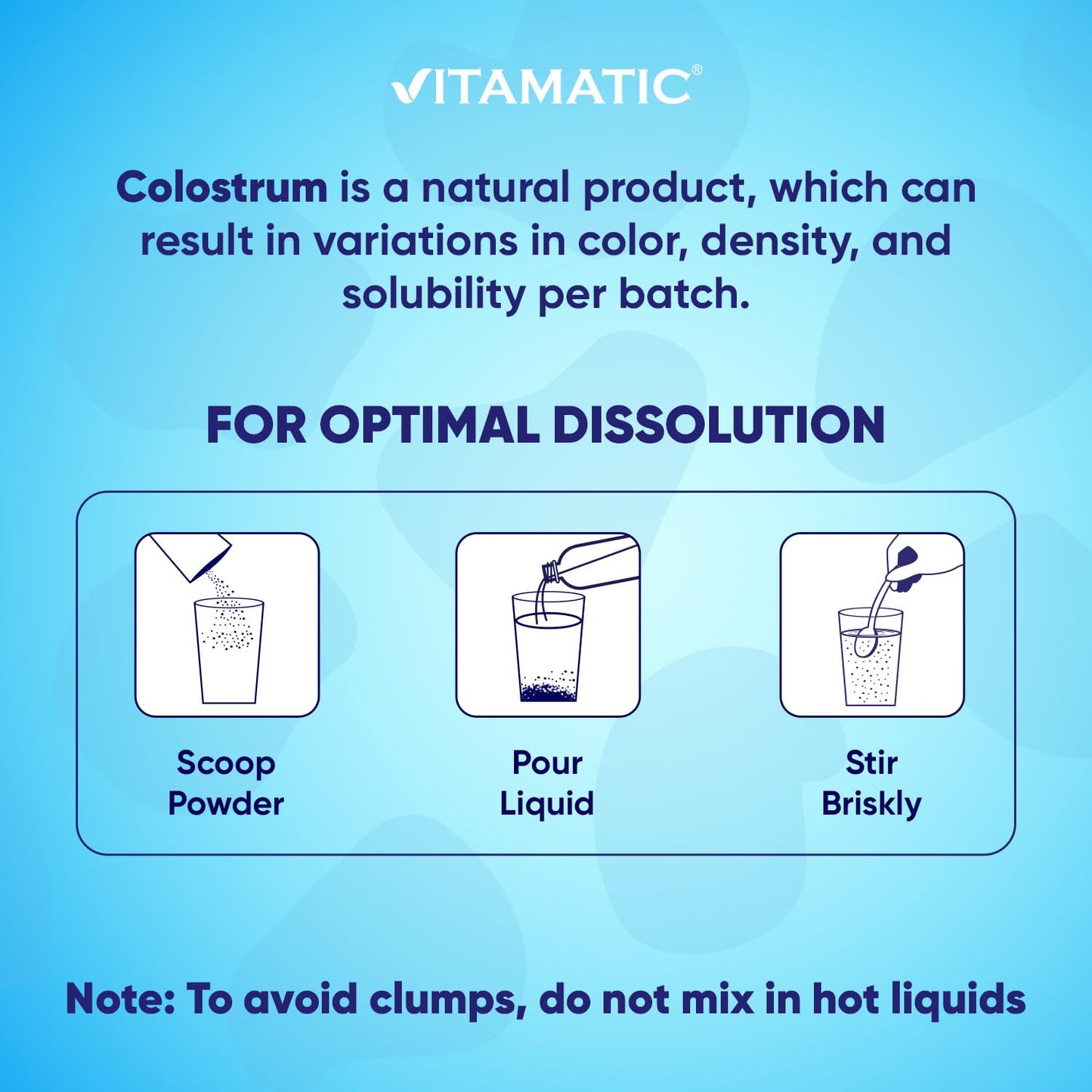 Vitamatic Bovine Colostrum 30% IgG Powder 6.34 Ounce