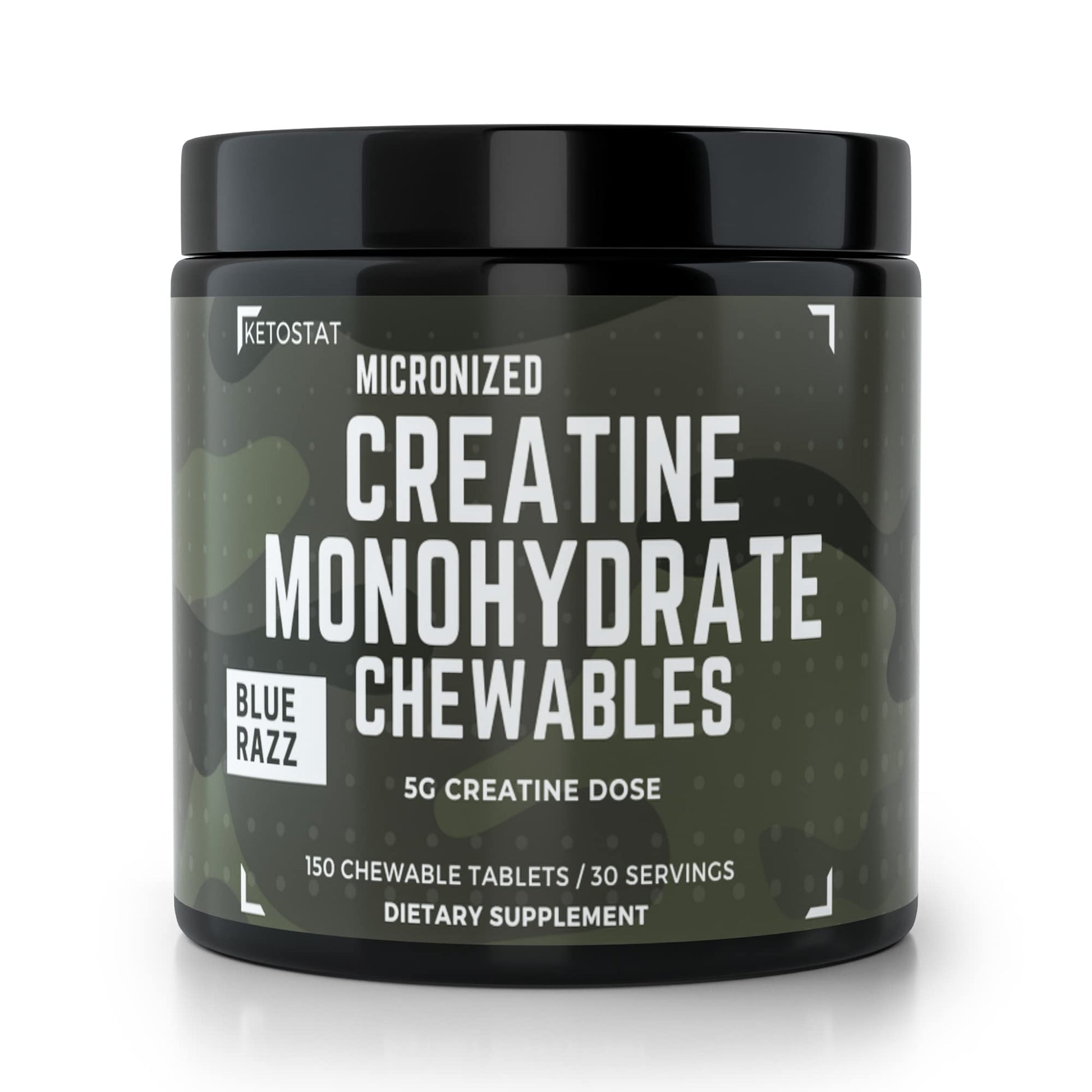 Ketostat Creatine Chews 5G Micronized Monohydrate Tablets 150 Count