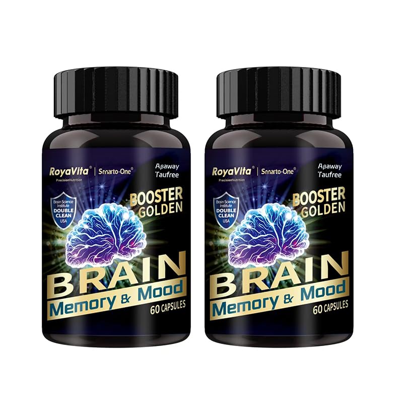 RoyaVita Smarto-One Brain Nutrition Proprietary Blend(DHMP) Nootropic Brain Supplement for Memory, Mental Alertness, Focus & Mental Clarity, Phosphatidylserine, Vitamin B6 Capsules, 120