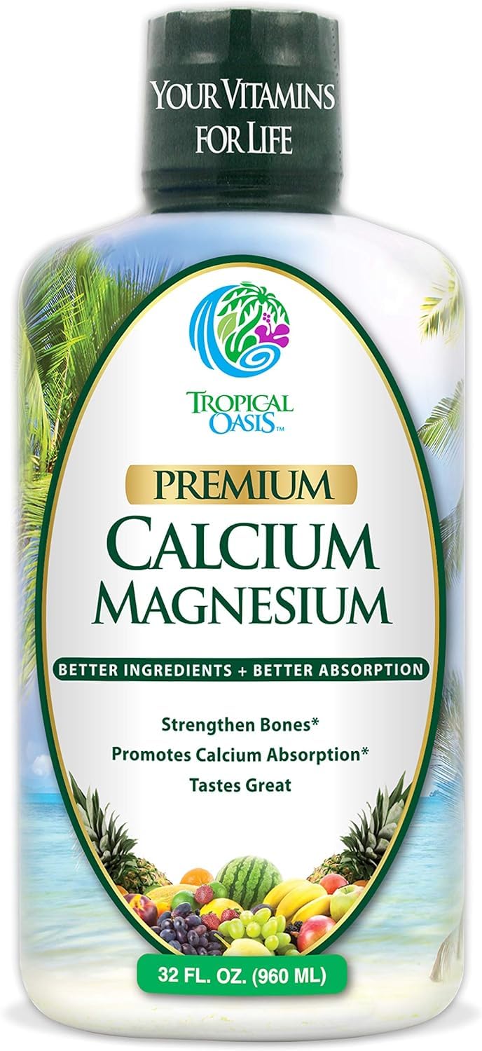 Tropical Oasis Calcium Magnesium Citrate with Boron & Vitamin D3, 32 Capsules