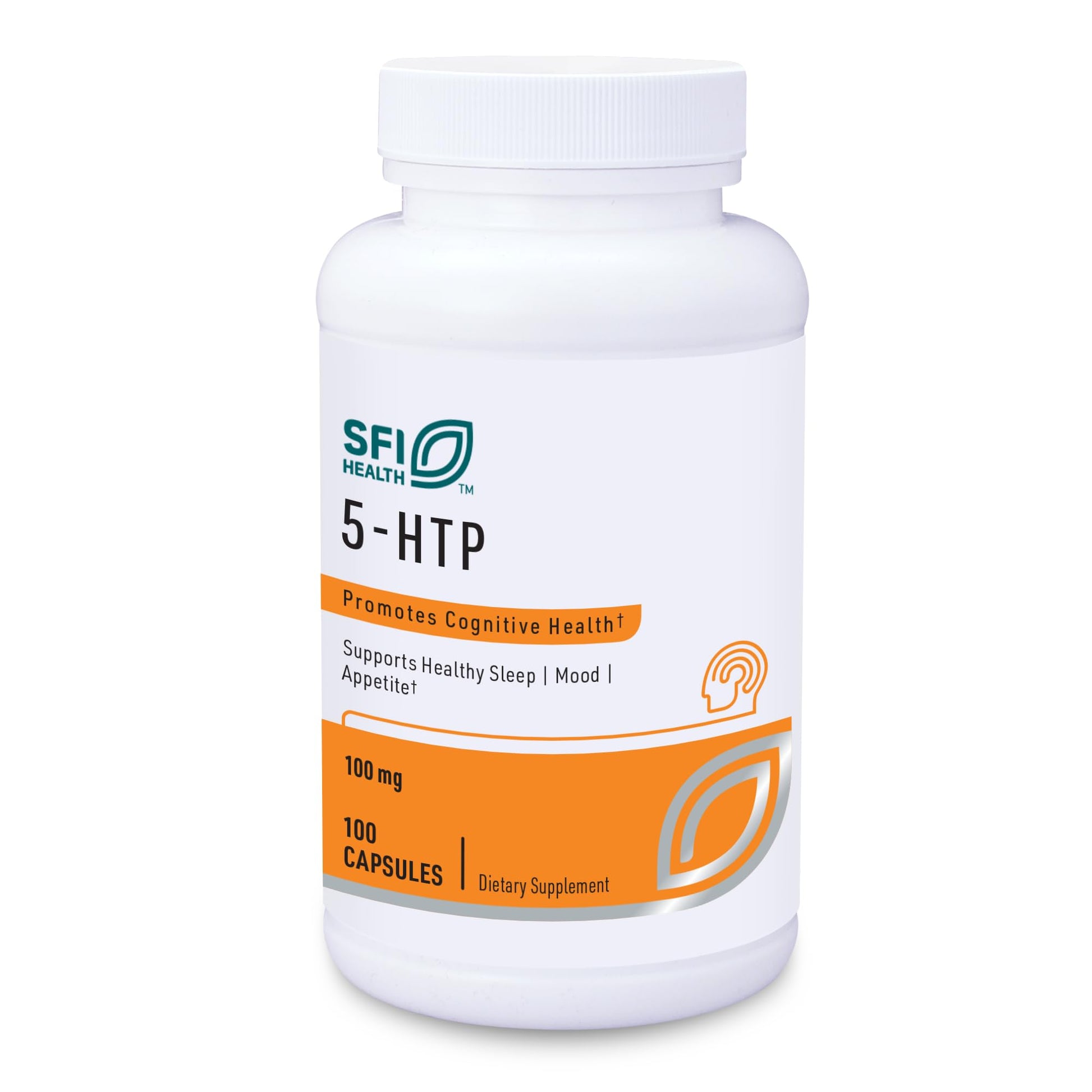 SFI Health 5-HTP 100 mg Capsules, 100 Count