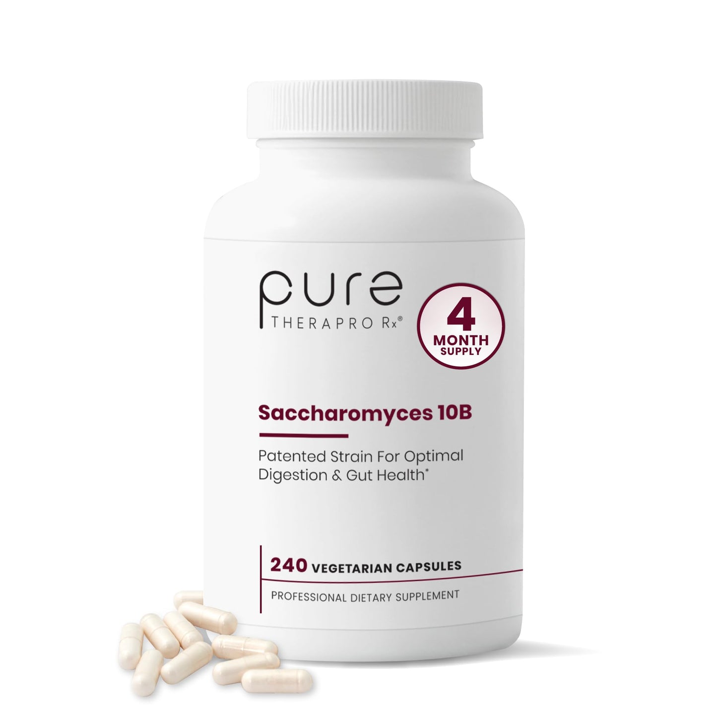 Pure Therapro Rx Saccharomyces Boulardii Probiotics 10 Billion CFU Capsule, 240 Count