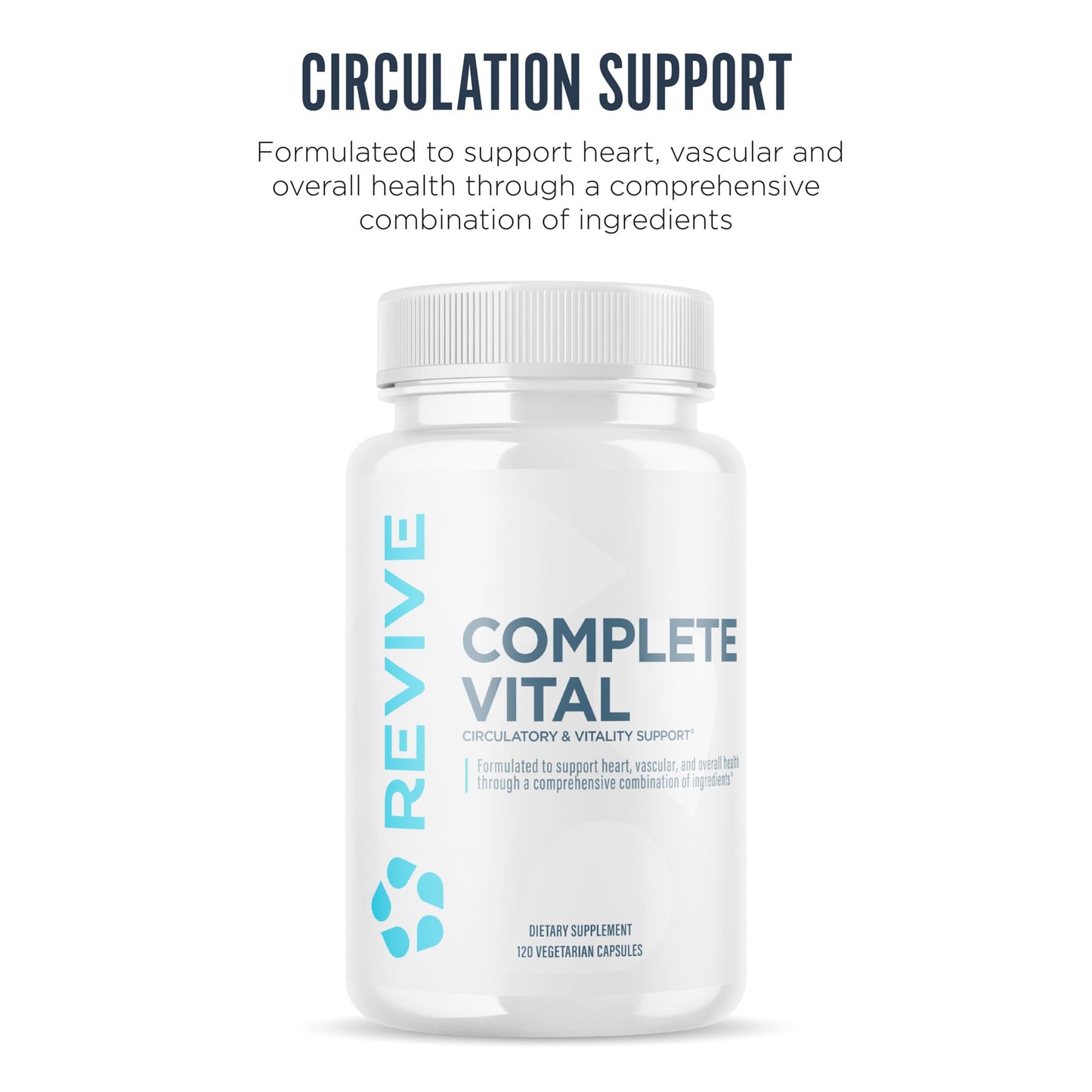 Revive Complete Vital NAC & CoQ10 Capsules, 120 Vegetarian Capsules