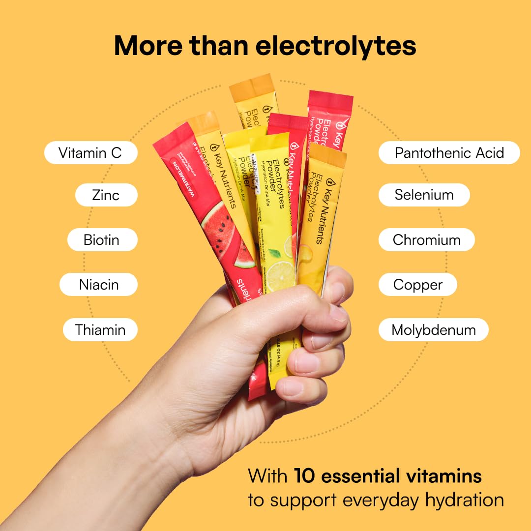 KEY NUTRIENTS Potassium Multivitamin Electrolytes Powder 3-Count