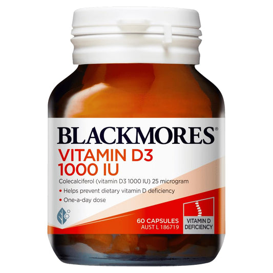 Blackmores Vitamin D3 1000IU Capsules, 60 Capsules