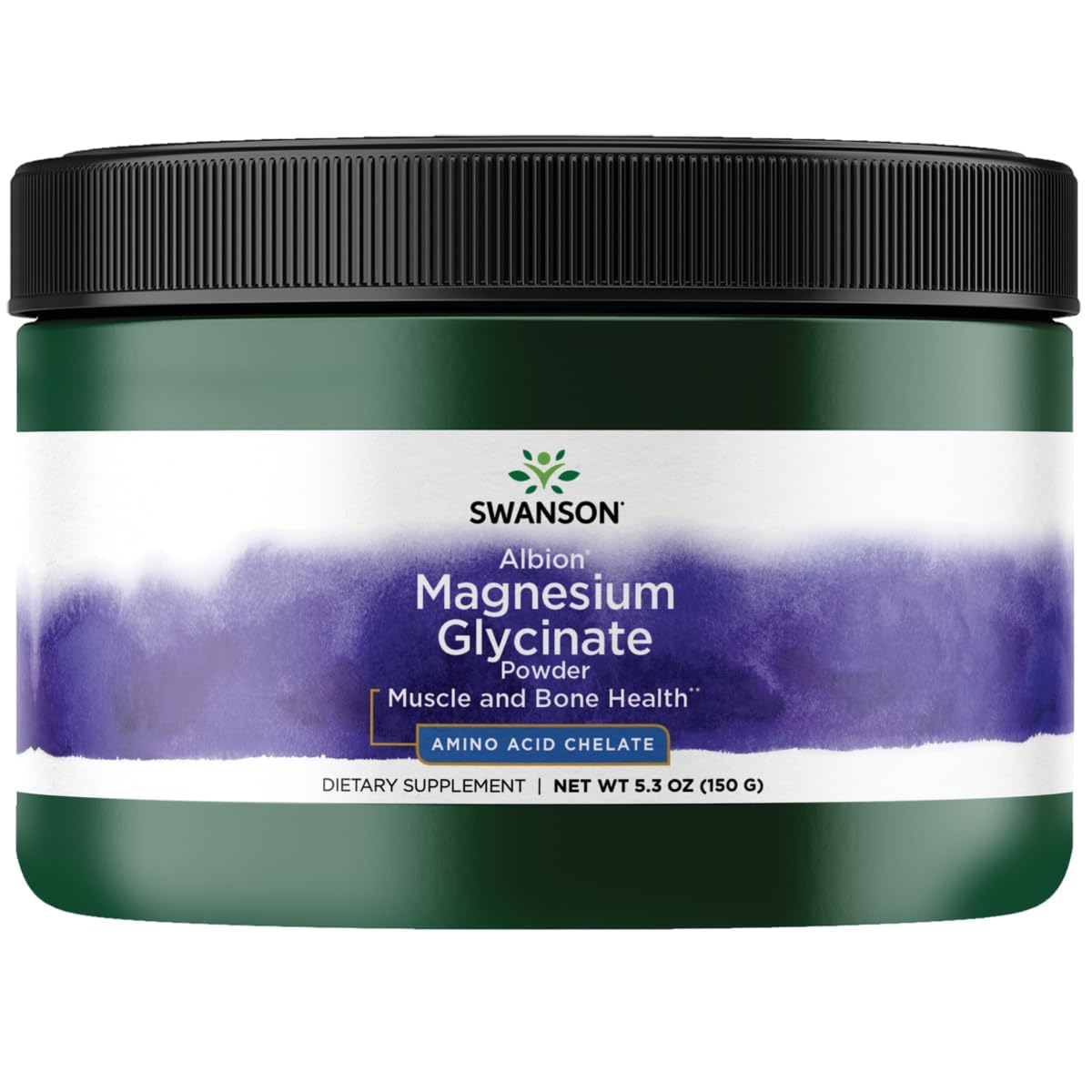 Swanson Albion Chelated Magnesium Glycinate Powder, 5.3 Ounce