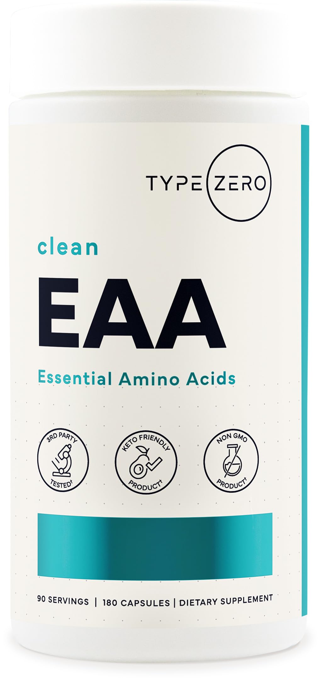 Type Zero Clean EAA (1,200mg), 180 Capsules