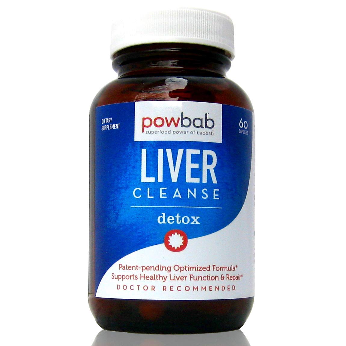 powbab Liver Cleanse Detox, 60 Capsules
