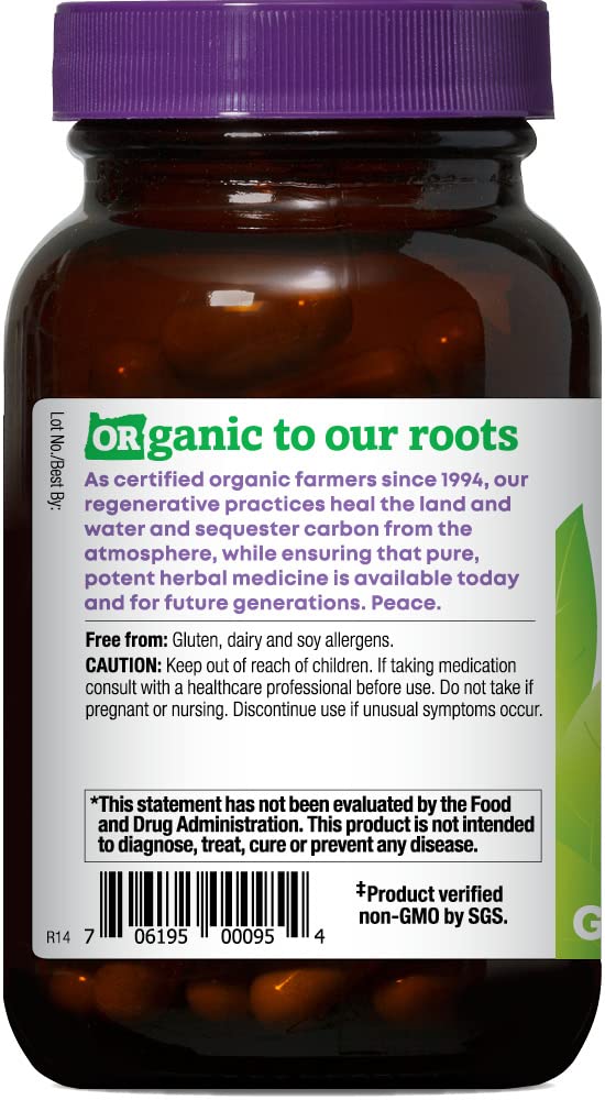 Oregon's Wild Harvest Echinacea Organic Herbal Supplement Capsule, 90 Count