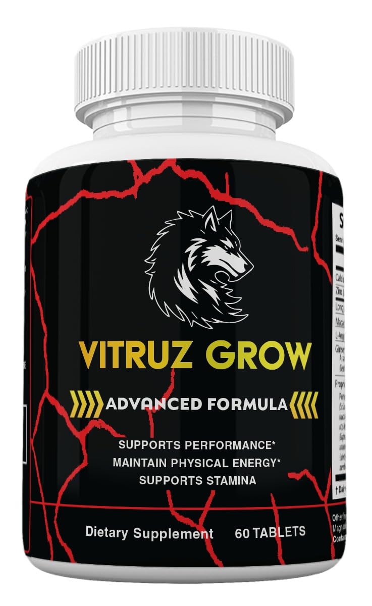 SuppNature Vitruz Grow Pills for Men Tablet, 60 Count
