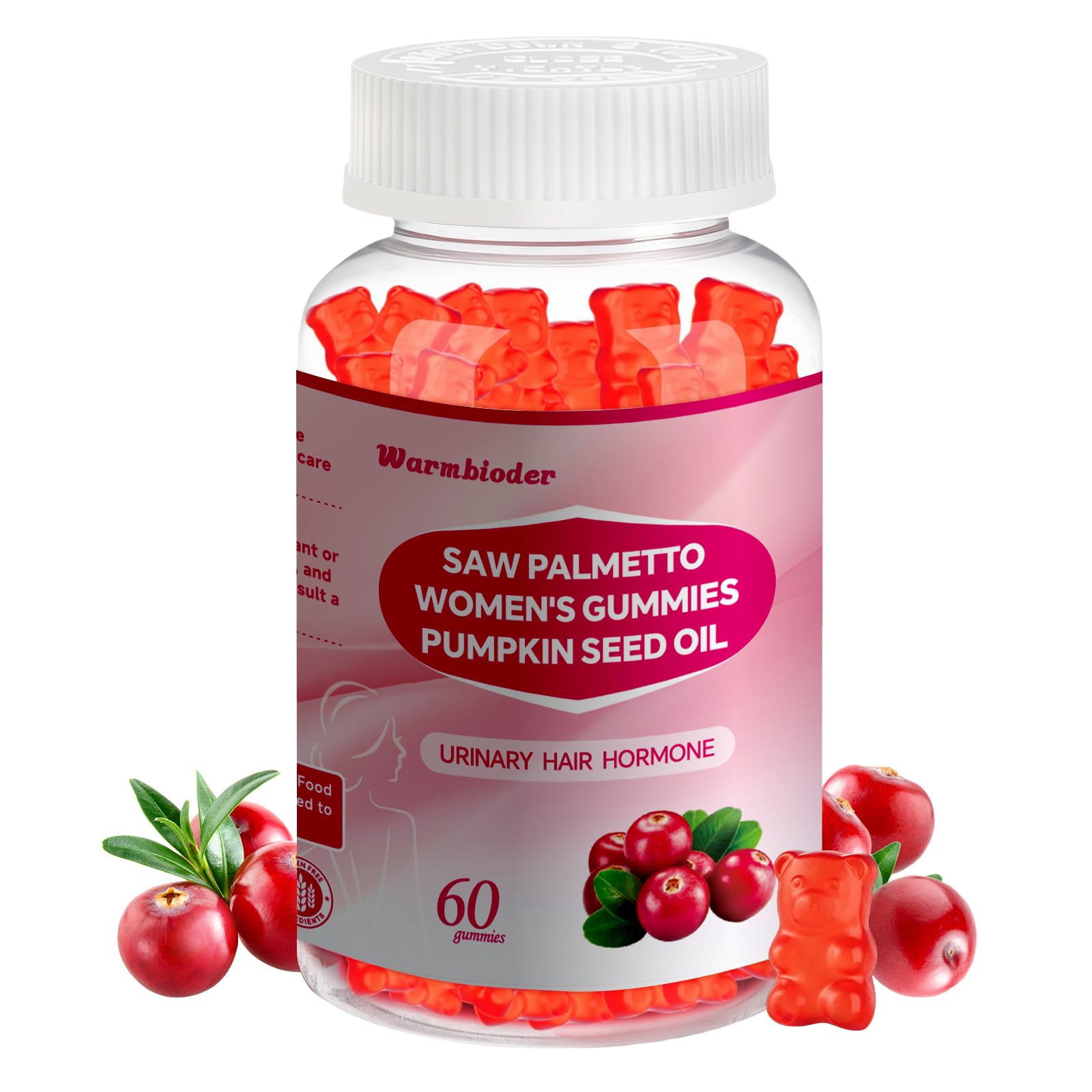 Warmbioder Saw Palmetto for Women Gummies 60 Count