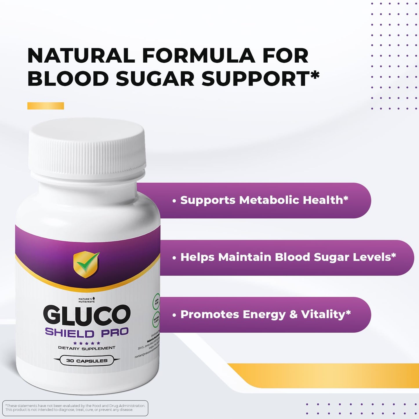 Nature’s NutriWave GlucoShield Pro Capsules 180