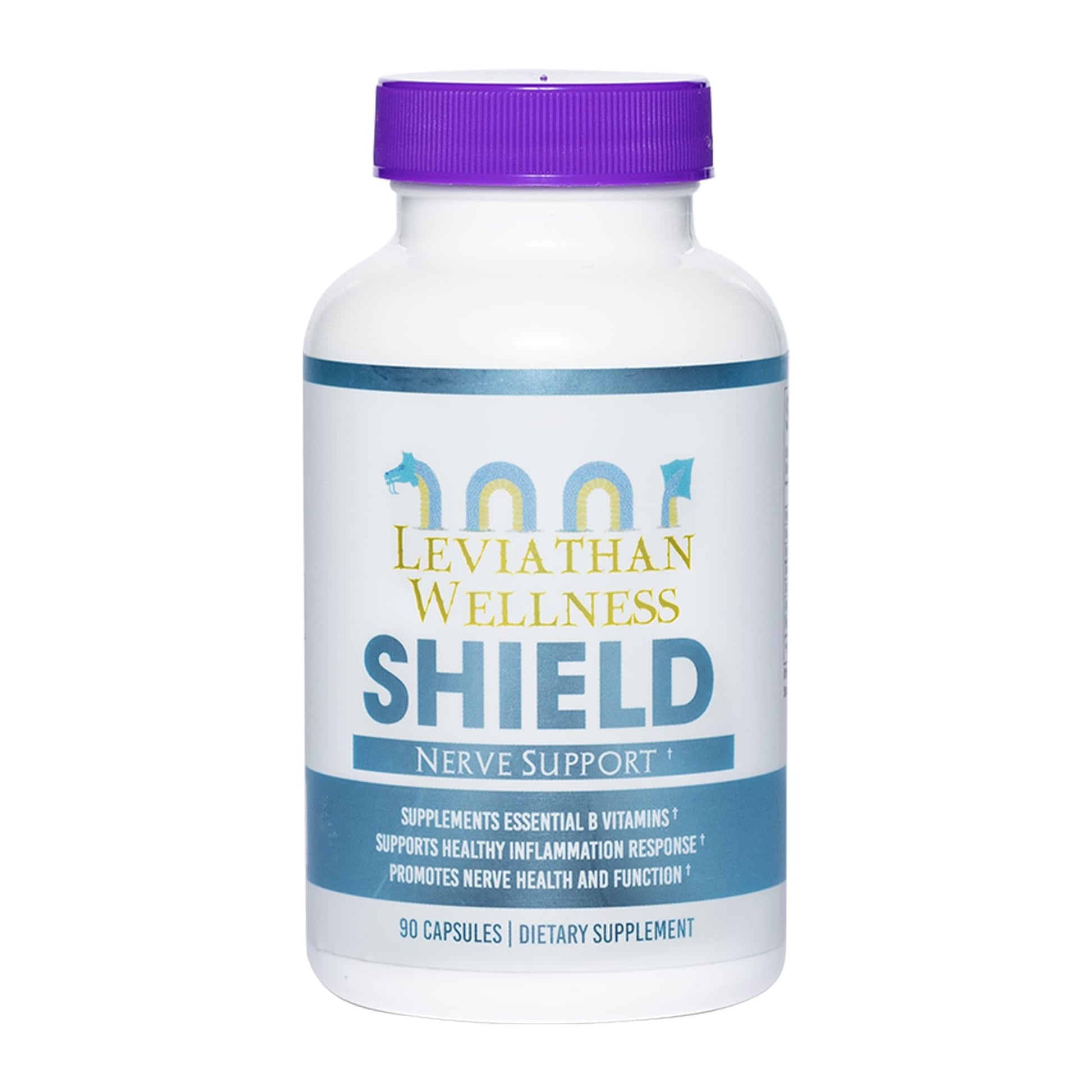 Leviathan Wellness Shield Nerve Health Support Capsules 90 Count