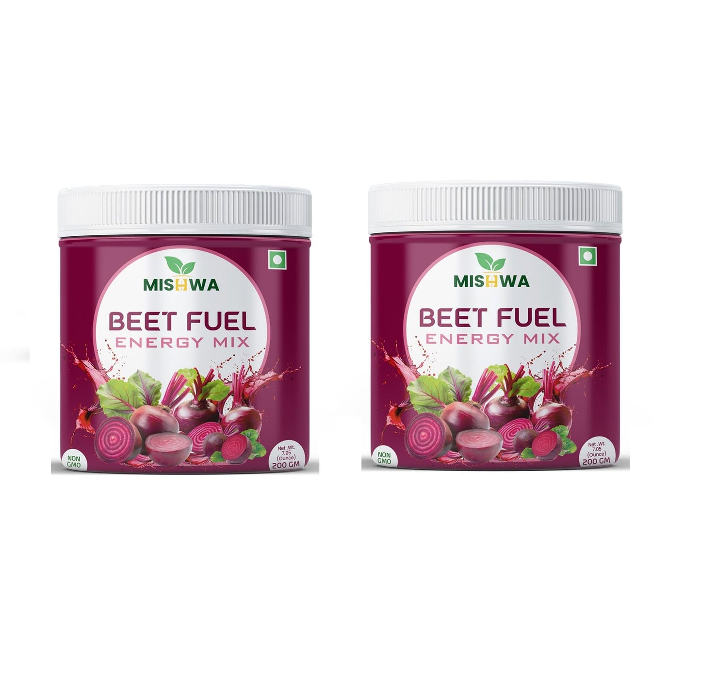 MISHWA Beet Fuel Energy Mix Freeze-Dried Beetroot Powder, 7.06 oz