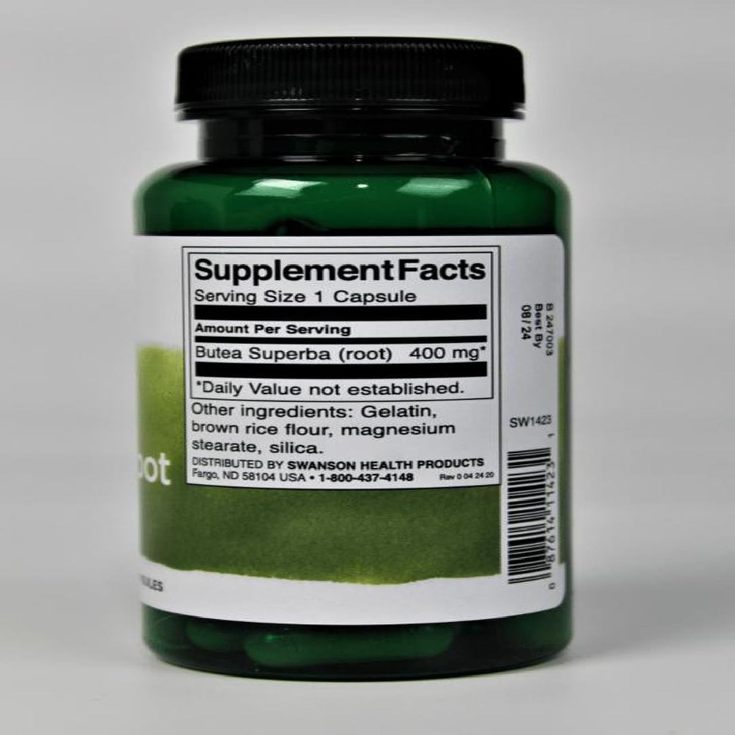 Swanson Butea Superba Root Full Spectrum Intimacy & Sexual Support 400 Milligrams Capsules 120
