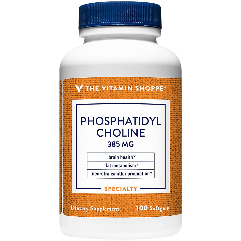 The Vitamin Shoppe Phosphatidyl Choline 385mg Softgels, 100 Count
