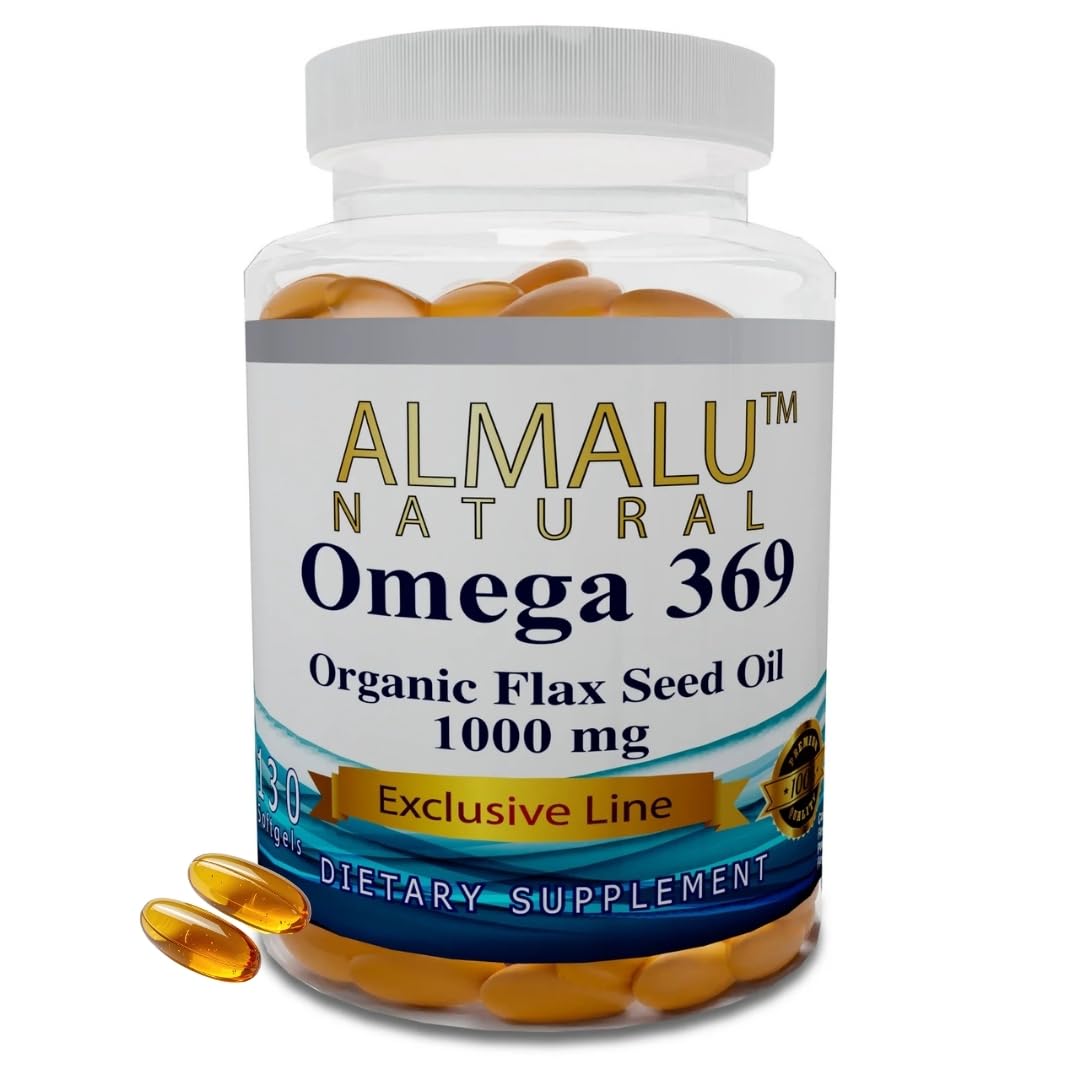 Generic Almalu Omega 369 Omega 3-6-9 Softgel (Flaxseed Oil) – 130 Capsules