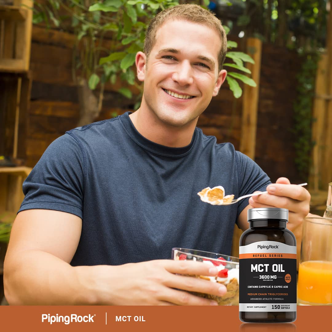 Piping Rock MCT Oil Softgel Capsules 150 Count