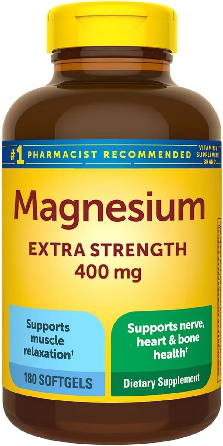 Generic Extra Strength Magnesium 400mg Softgels 180
