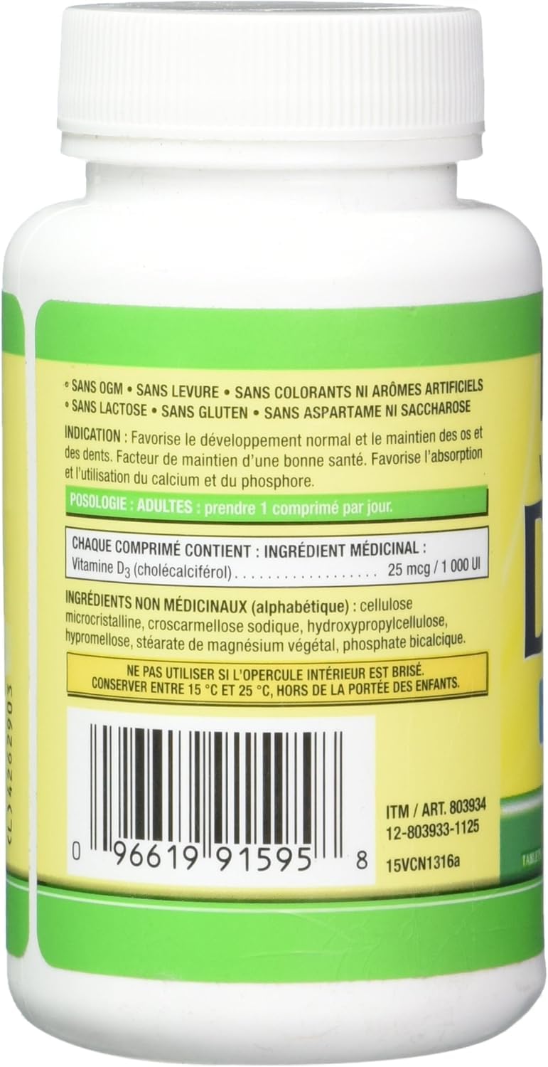 ZENVOIRA Kirkland Vitamin D3 25mcg 1000 IU Tablet, 1 Count