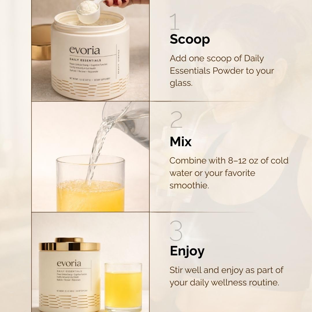 Evoria Health Daily Essentials Powder 15.1 Ounce