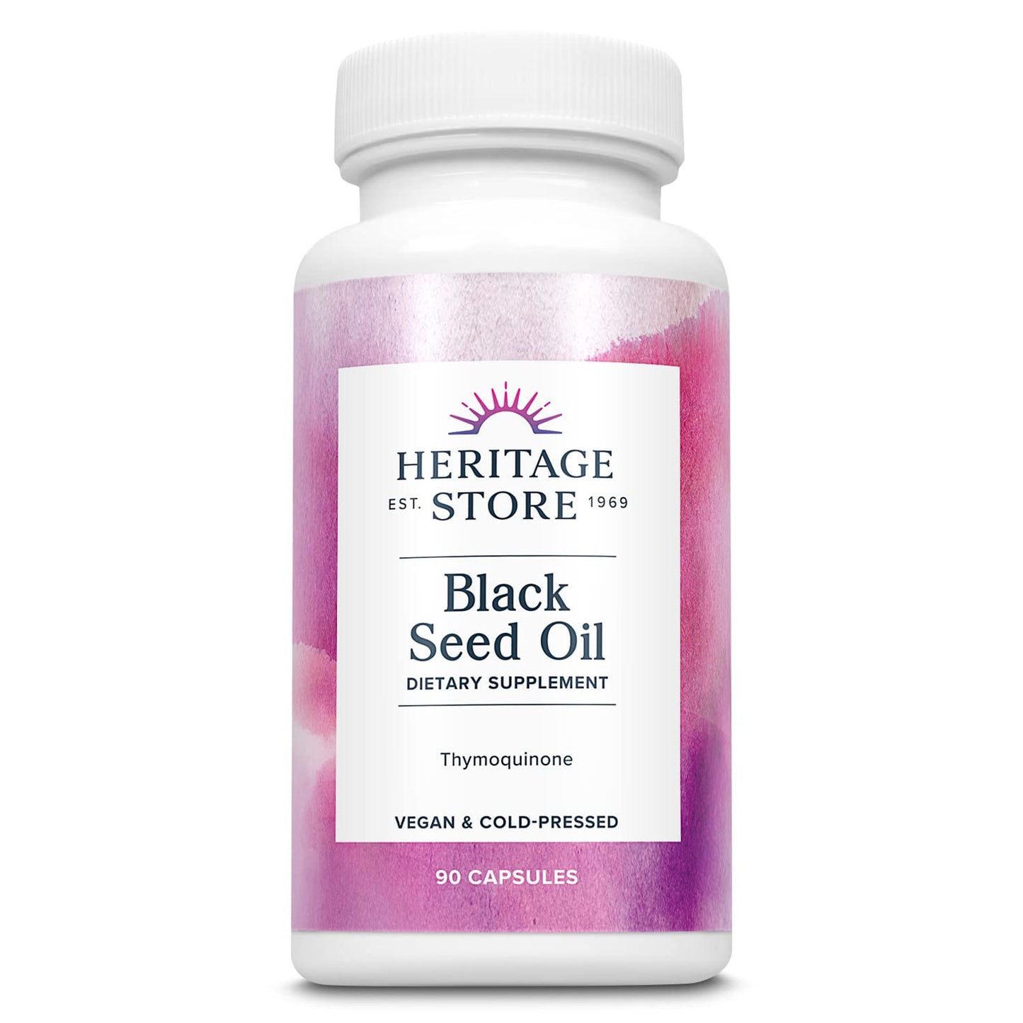 Heritage Store Black Seed Oil Capsules 90 Count