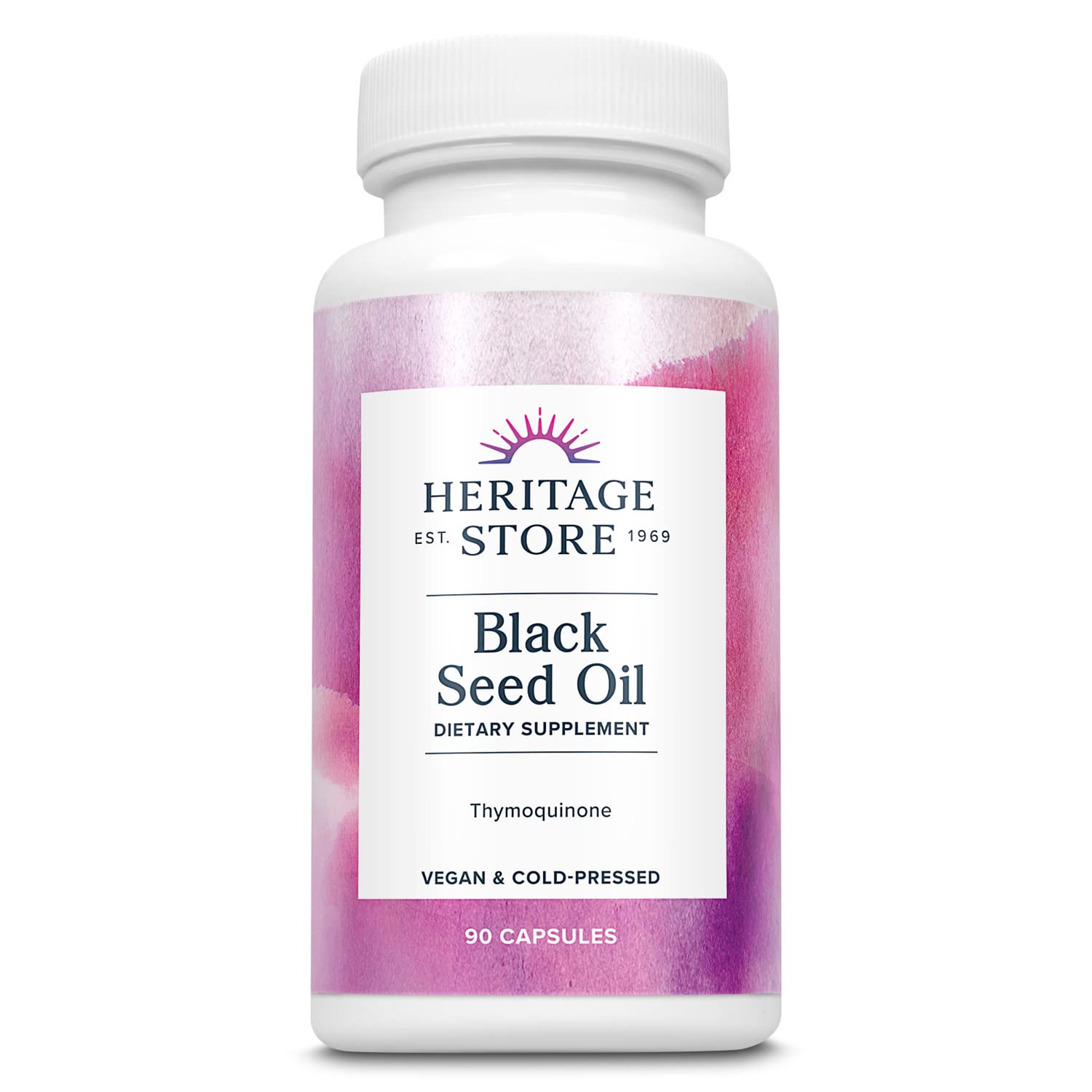 Heritage Store Black Seed Oil Capsules 90 Count