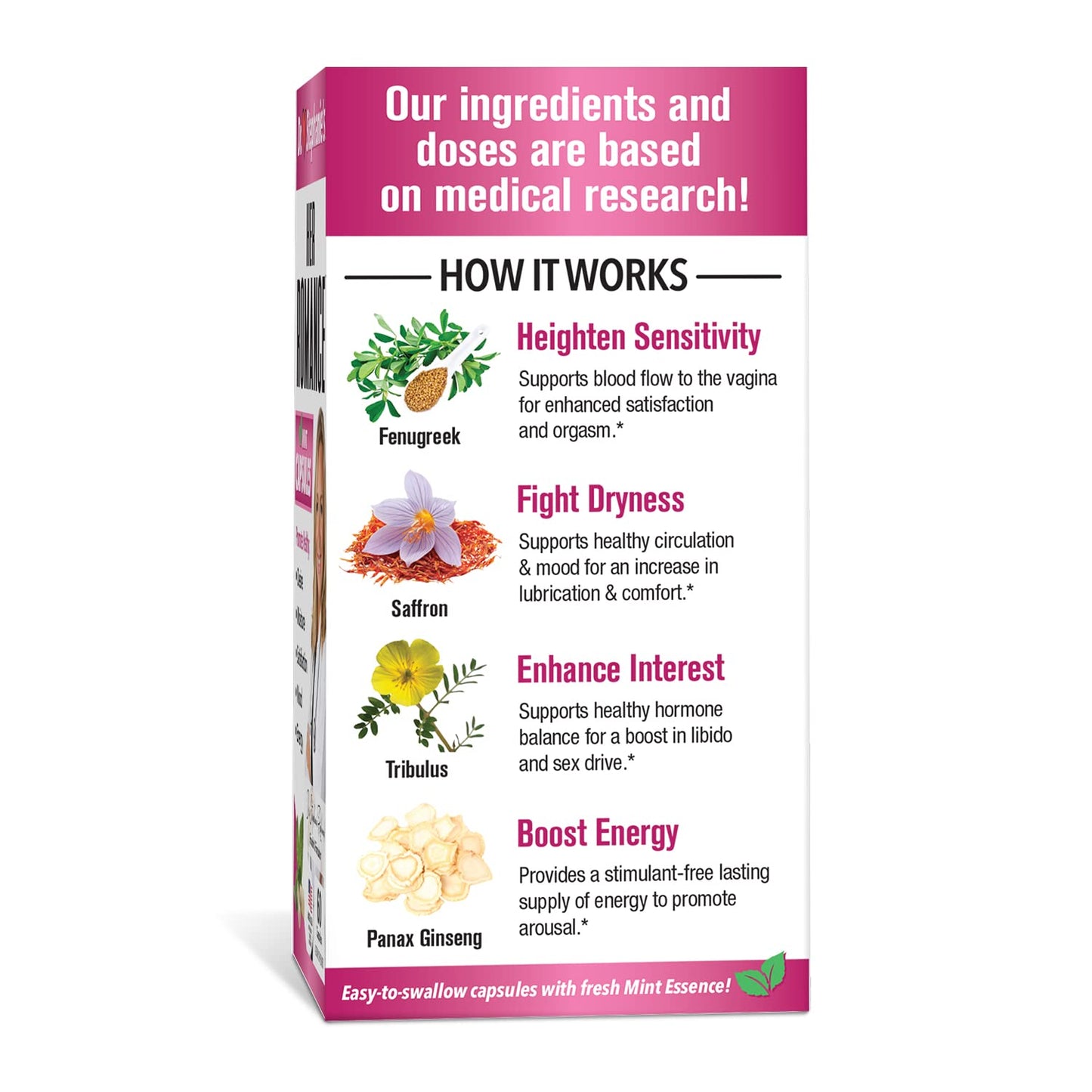 Pharmaganics Dr. Stephanie's Her Romance - Natural Hormone Balance Support for Women Capsules, 60 Count