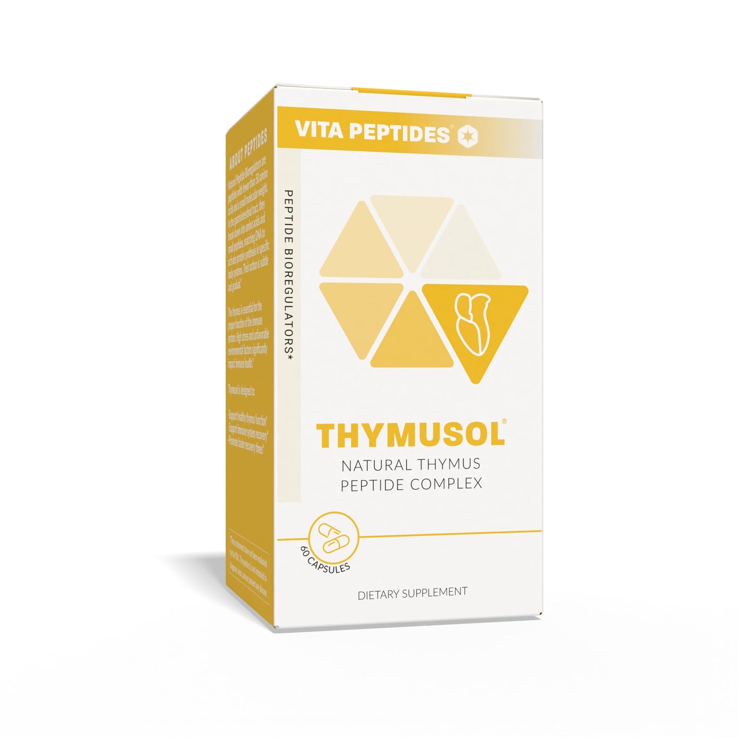 Vita Peptides Thymusol Thymus Natural Peptide Bioregulator Capsule 60 Count