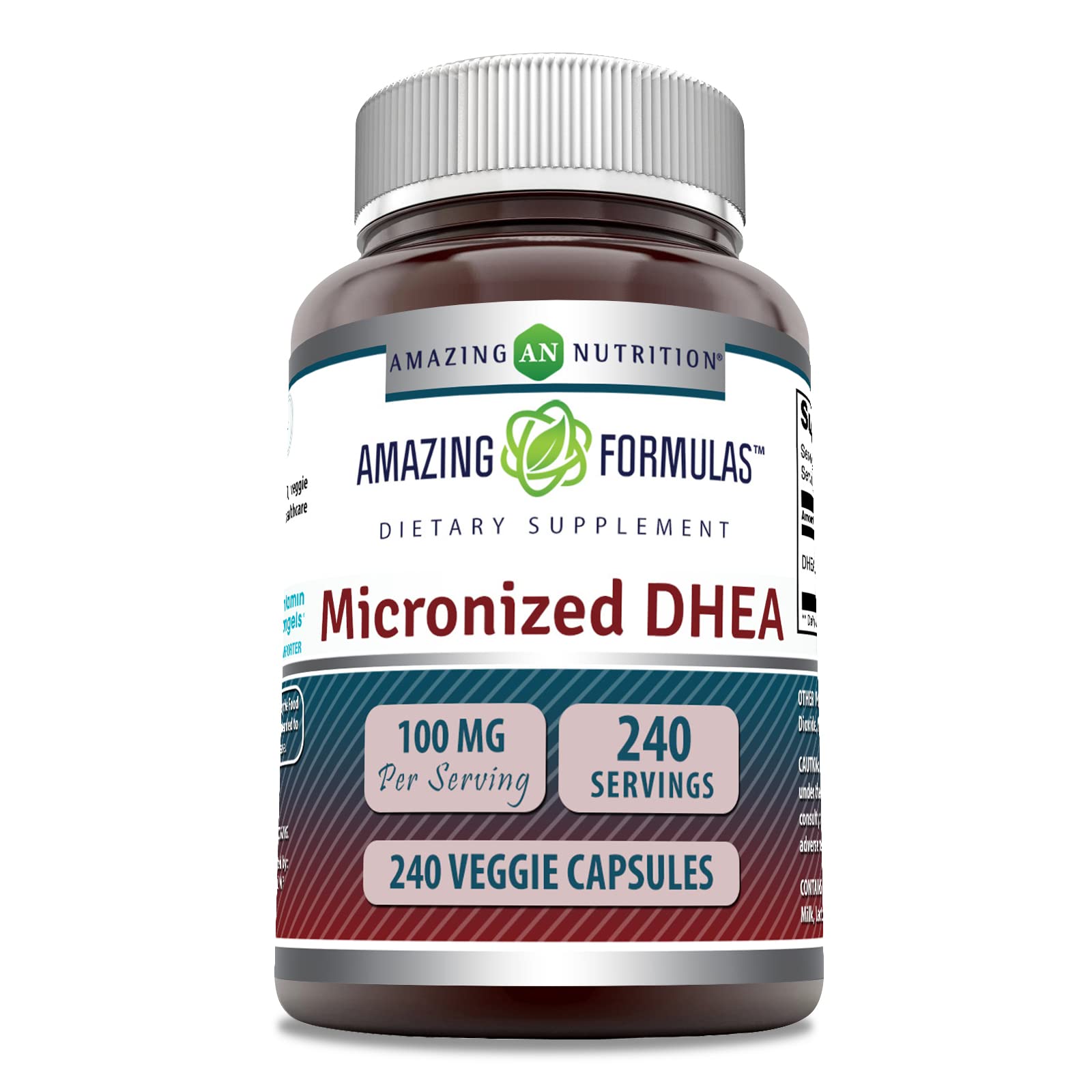 Amazing Nutrition Micronized DHEA Supplement Capsule 240 Count