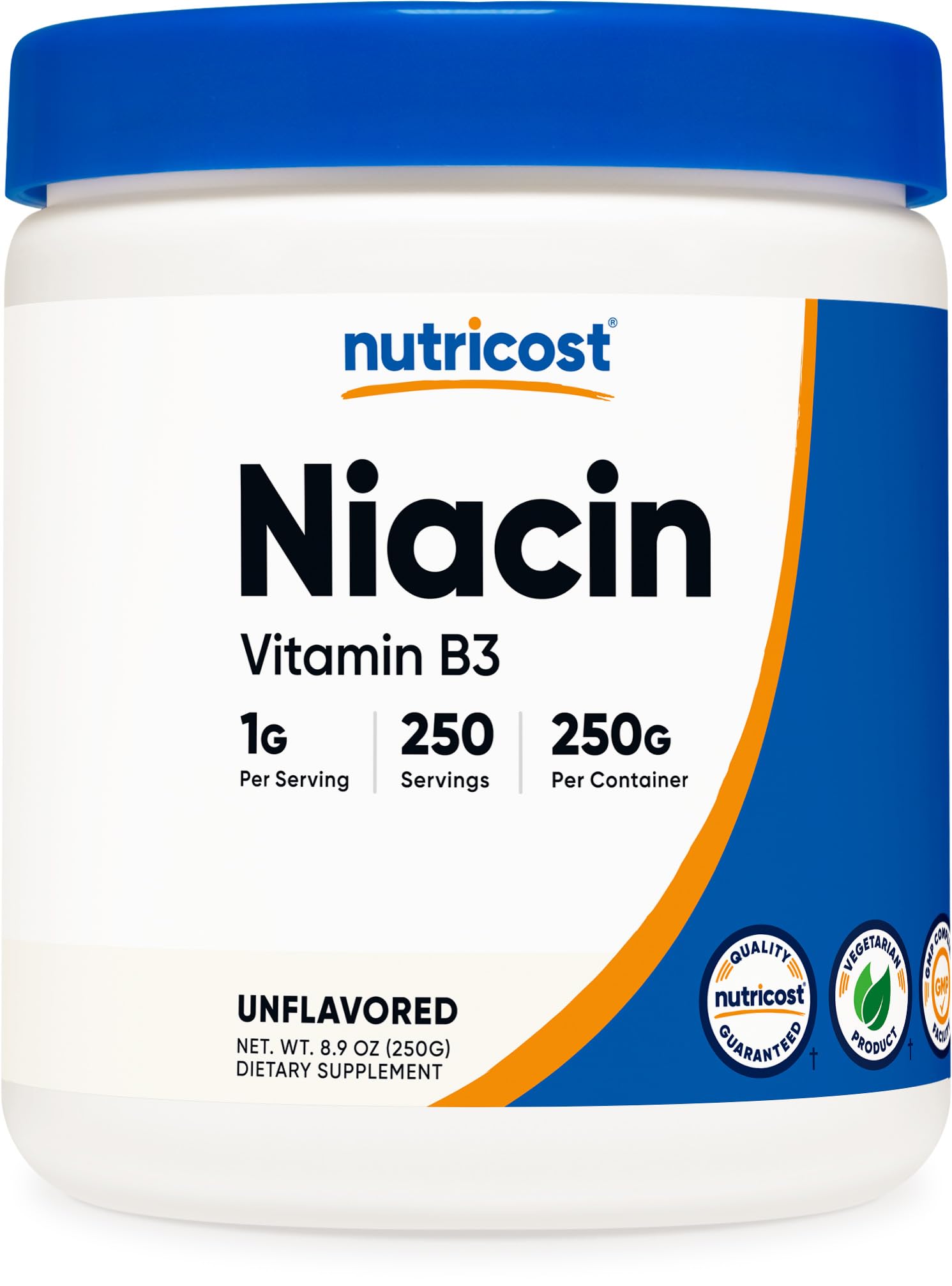 Nutricost Niacin (Vitamin B3) Powder 8.8185 Ounce
